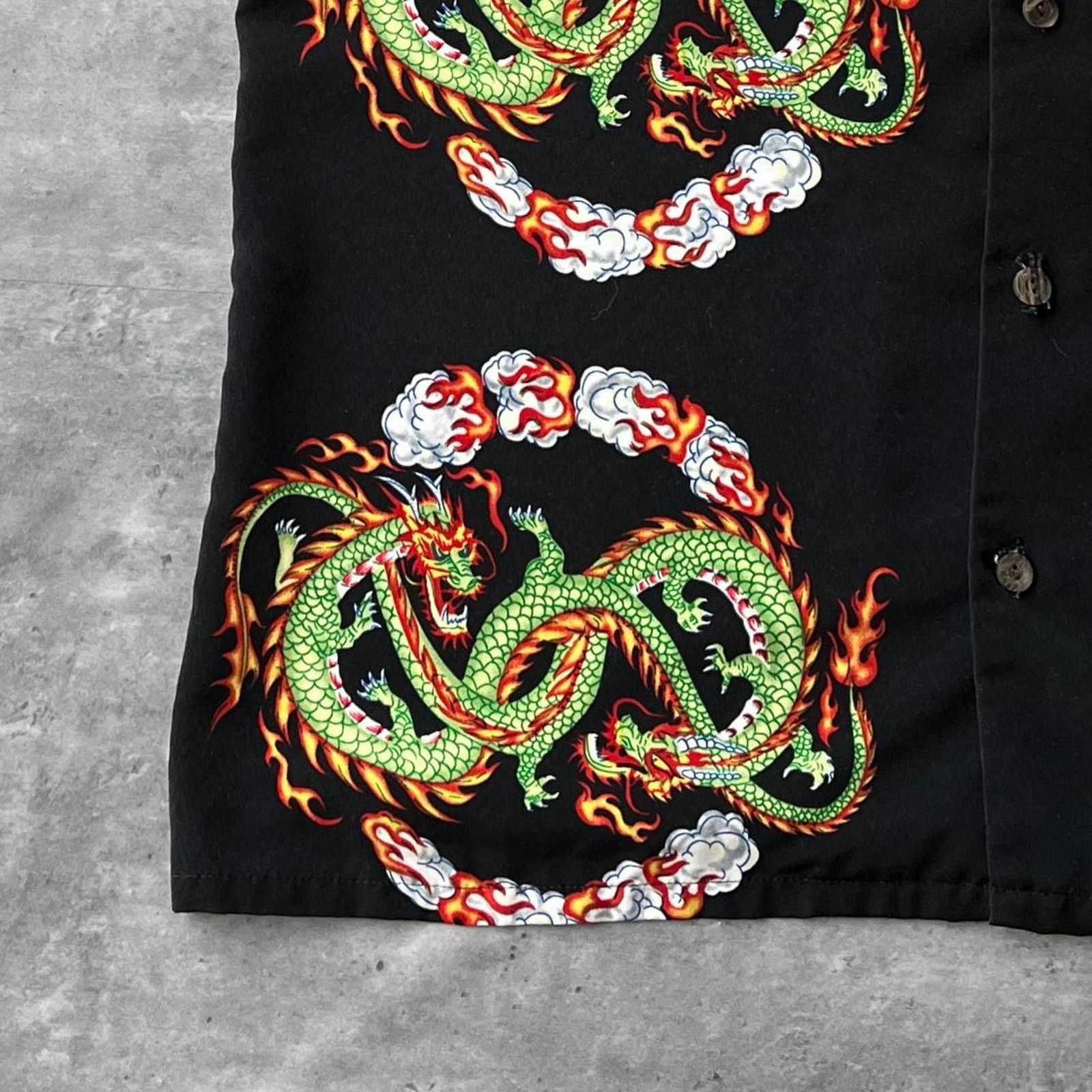 JNCO × Japanese Brand × Vintage Crazy Vintage Y2K Jnco Style Japanese Dragon Polo Shirt Size US M / EU 48-50 / 2 - 3 Thumbnail