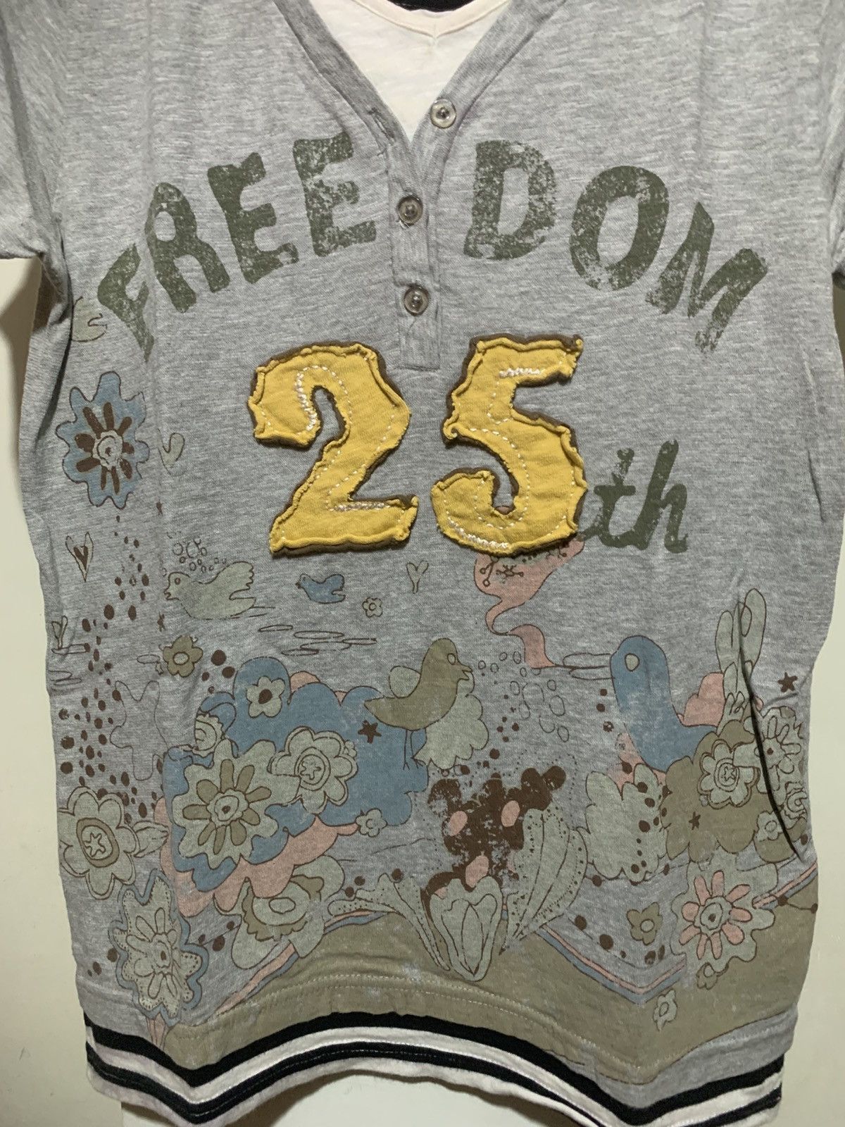 Japanese Brand Japanese Freedom 25th Patch Poem Tee Shirt Size US M / EU 48-50 / 2 - 5 Thumbnail