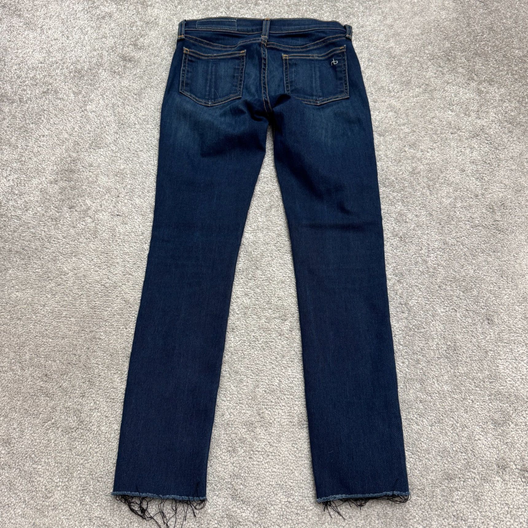 Rag & Bone VINTAGE Rag & Bone Skinny Denim Jeans Womens 26 Blue Dark Wash Streetwear Casual 90s Girls Size 26" / US 2 / IT 38 - 2 Thumbnail
