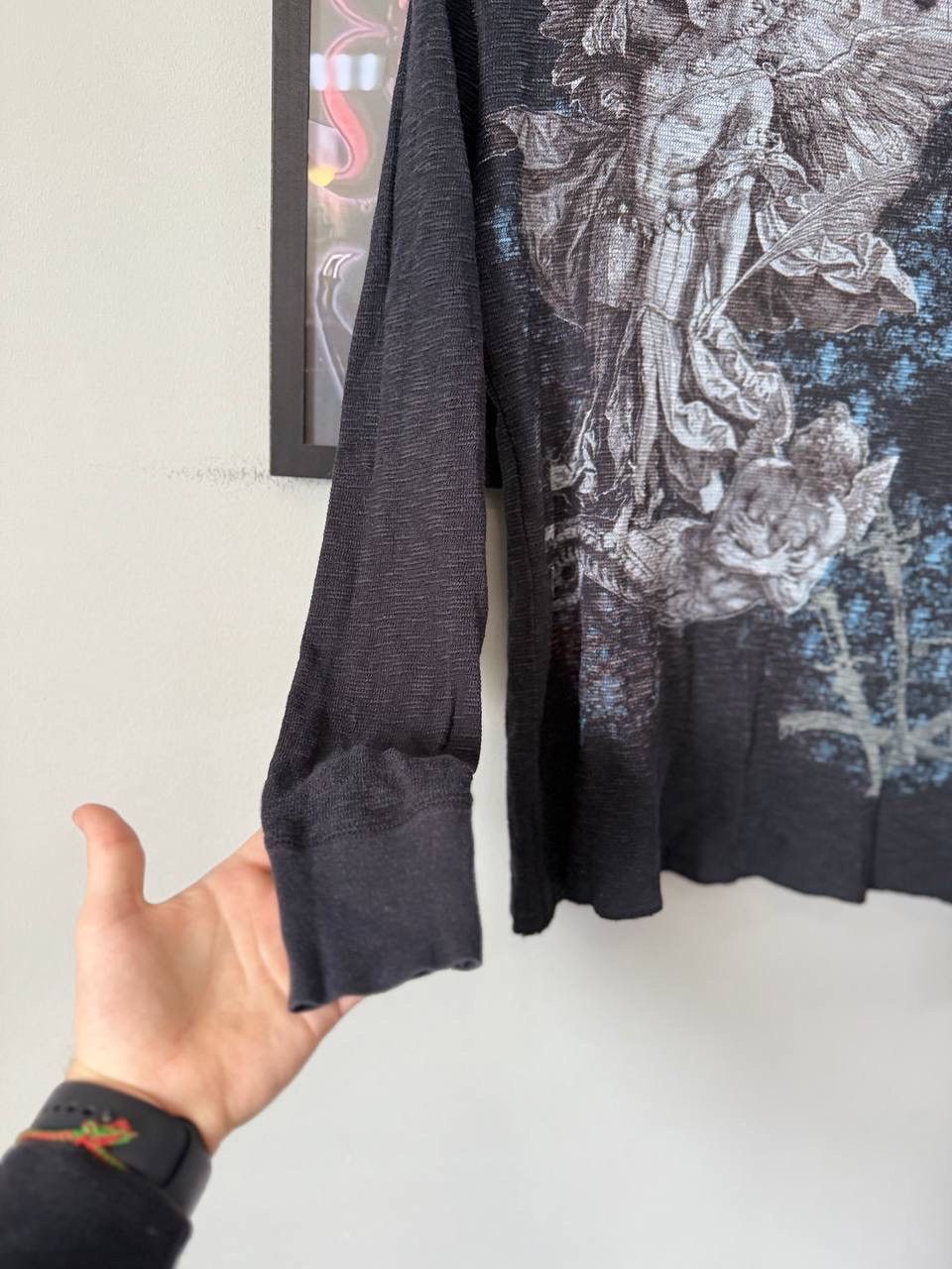 Japanese Brand Vintage 90s affliction Ed hardy style long sleeve shirt Size M / US 6-8 / IT 42-44 - 7 Thumbnail