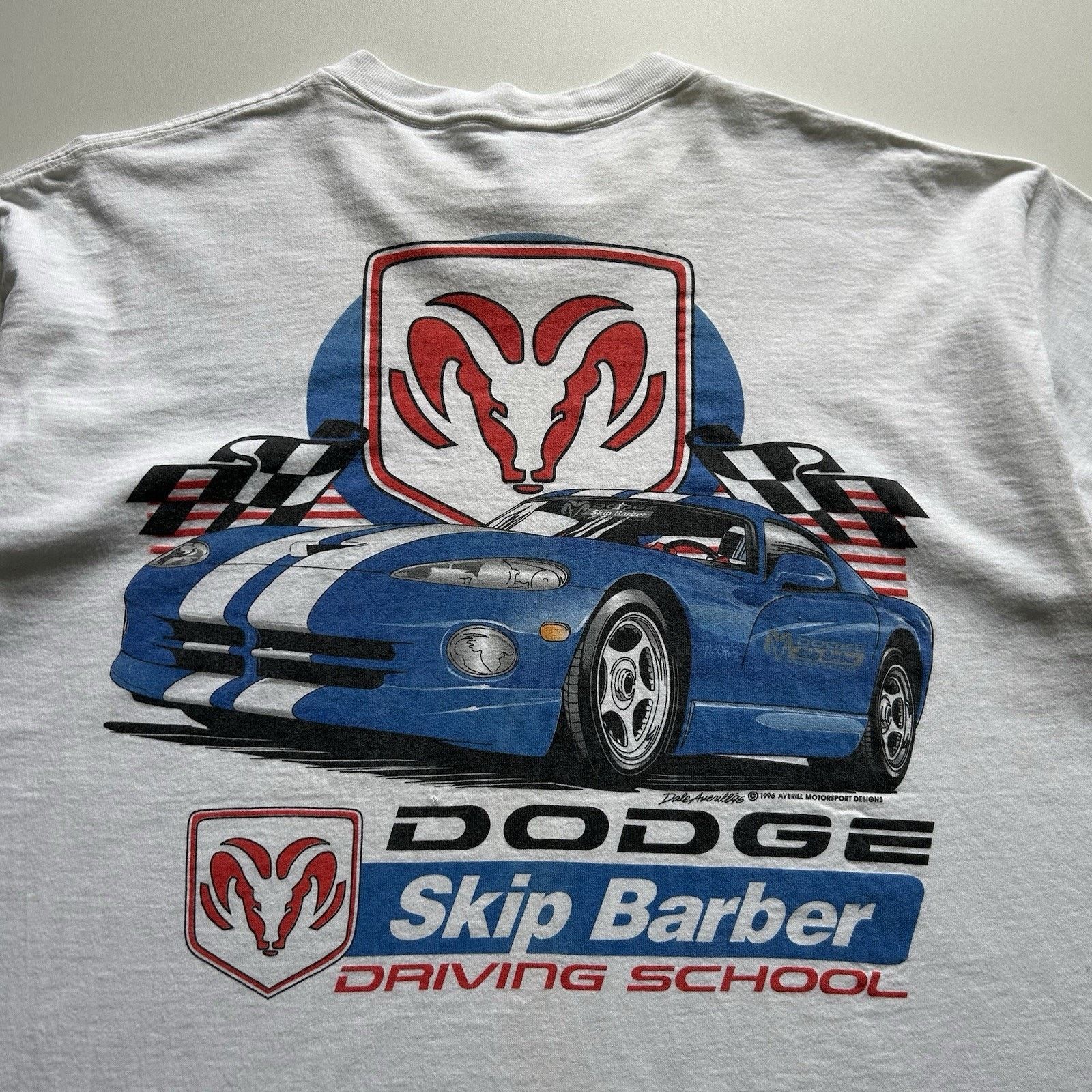 Ford Vintage Dodge Racing Promo T-Shirt XL 90s Fruit Of The Loom Size US XL / EU 56 / 4 - 2 Thumbnail
