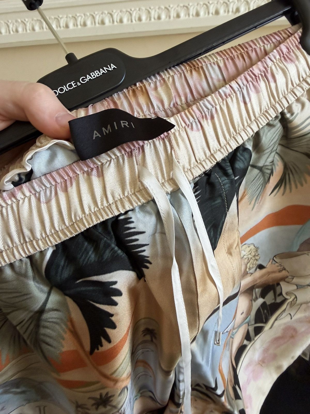 Amiri AMIRI 100% Silk Cherub Shorts Size US 34 / EU 50 - 13 Thumbnail