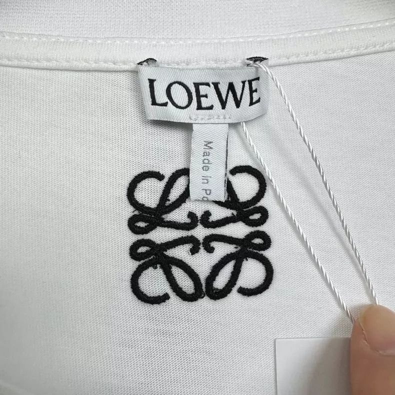 Loewe LOEWE White figure print short sleeves Size L / US 10 / IT 46 - 4 Thumbnail