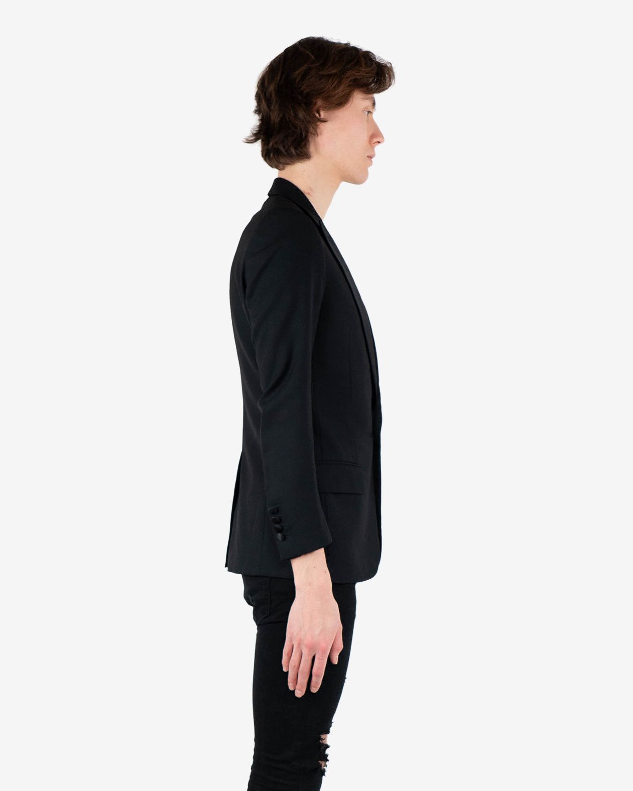 Dior Black Classic Smoking Blazer (SS02) Size US S / EU 44-46 / 1 - 6 Thumbnail