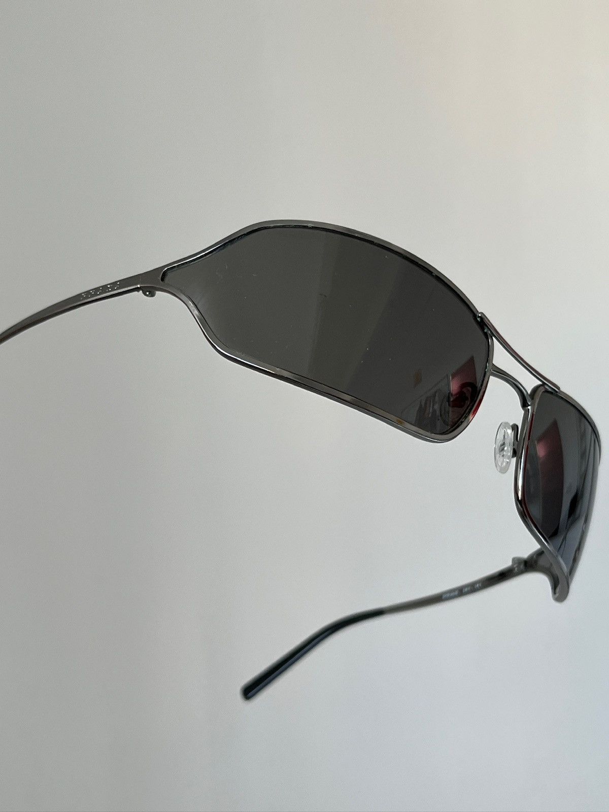 Prada PRADA 2004 Sunglasses Rimless Sport Metal Frame Shield R Size ONE SIZE - 7 Thumbnail