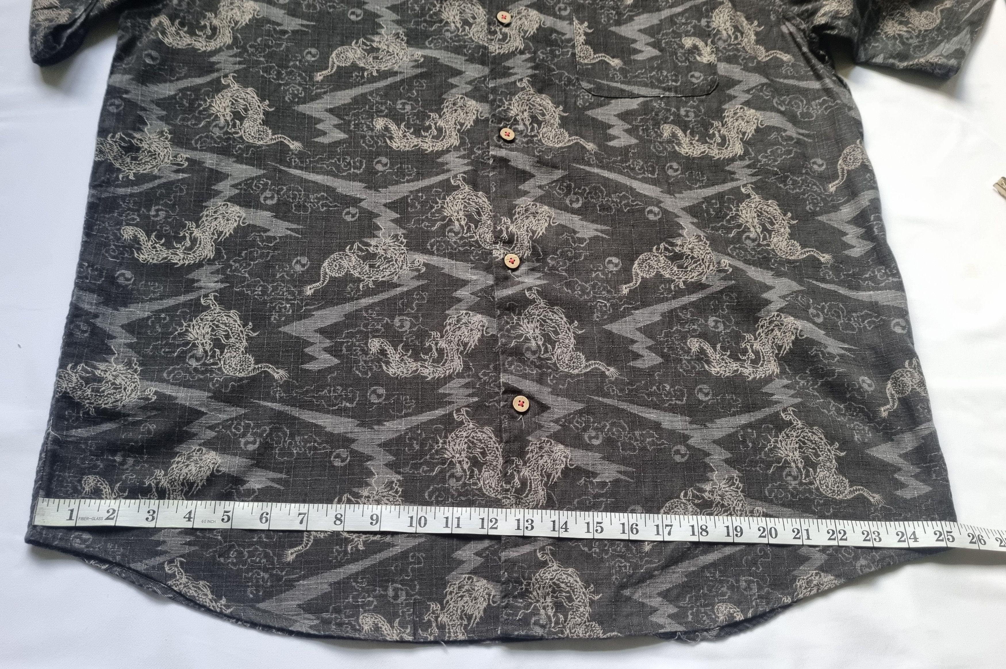 Vintage Vintage Dragon Hawaiian Shirt Size US XXL / EU 58 / 5 - 7 Thumbnail