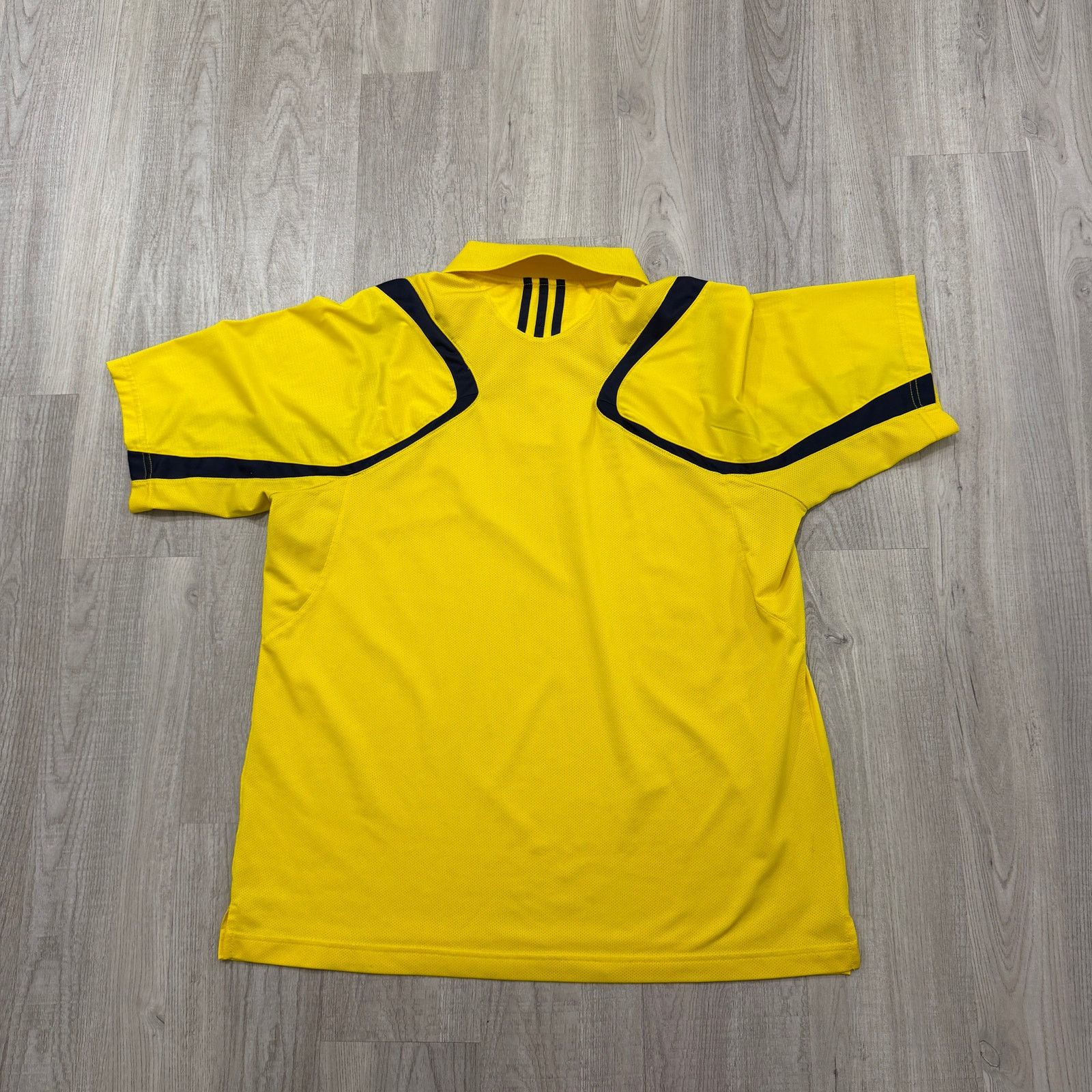 Adidas Adidas Michigan Wolverines Polo Shirt Men's Large Yellow Size US L / EU 52-54 / 3 - 5 Thumbnail