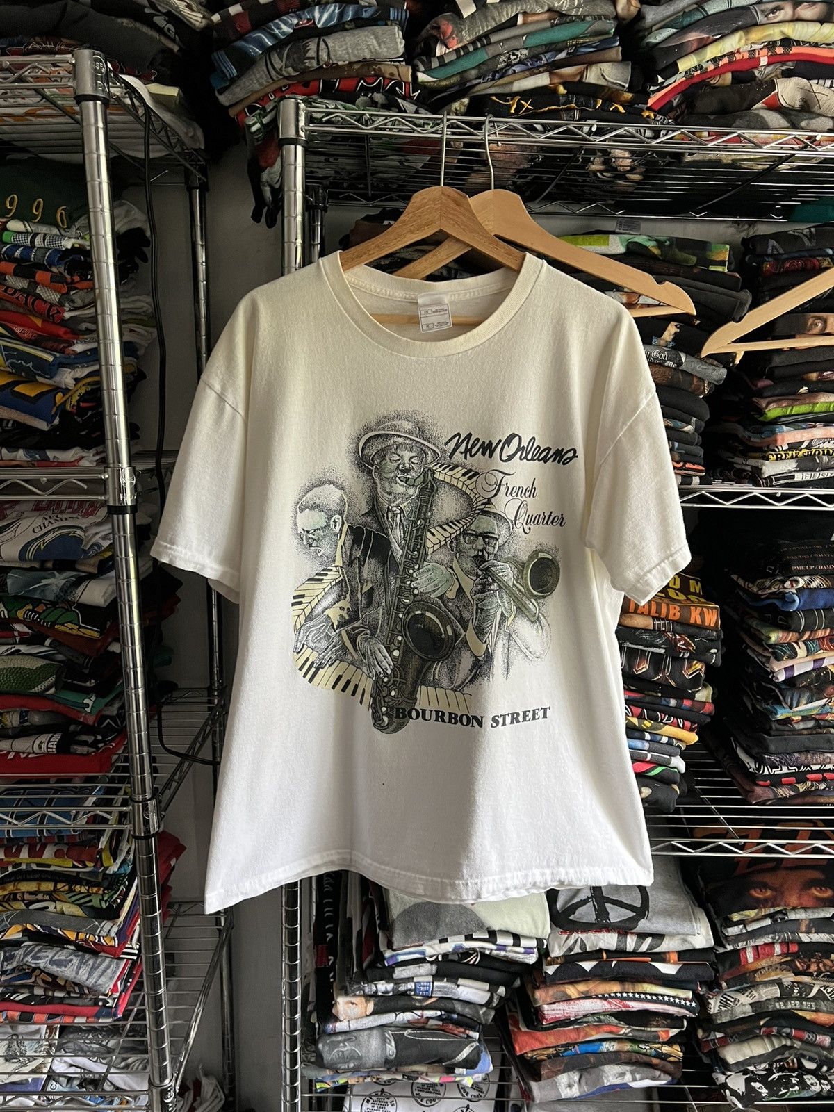 2000s New Orleans Jazz French Quarter Bourbon Street Tee