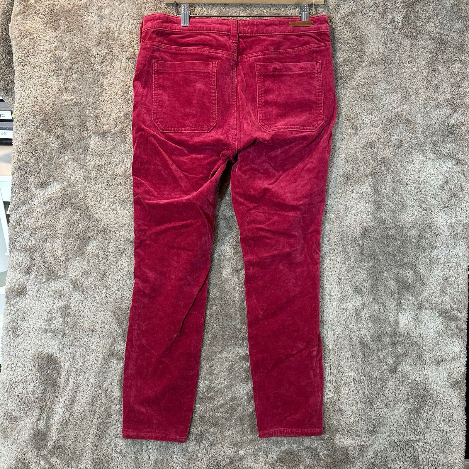 Anthropologie Pilco Anthropologie Patch Pocket Cords Corduroy Pants 30 Red Size 30" / US 8 / IT 44 - 2 Thumbnail