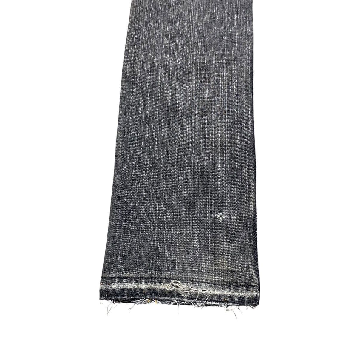 Hysteric Glamour Vintage X-Girl Distressed Denim Faded Black Jeans Size US 30 / EU 46 - 14 Thumbnail