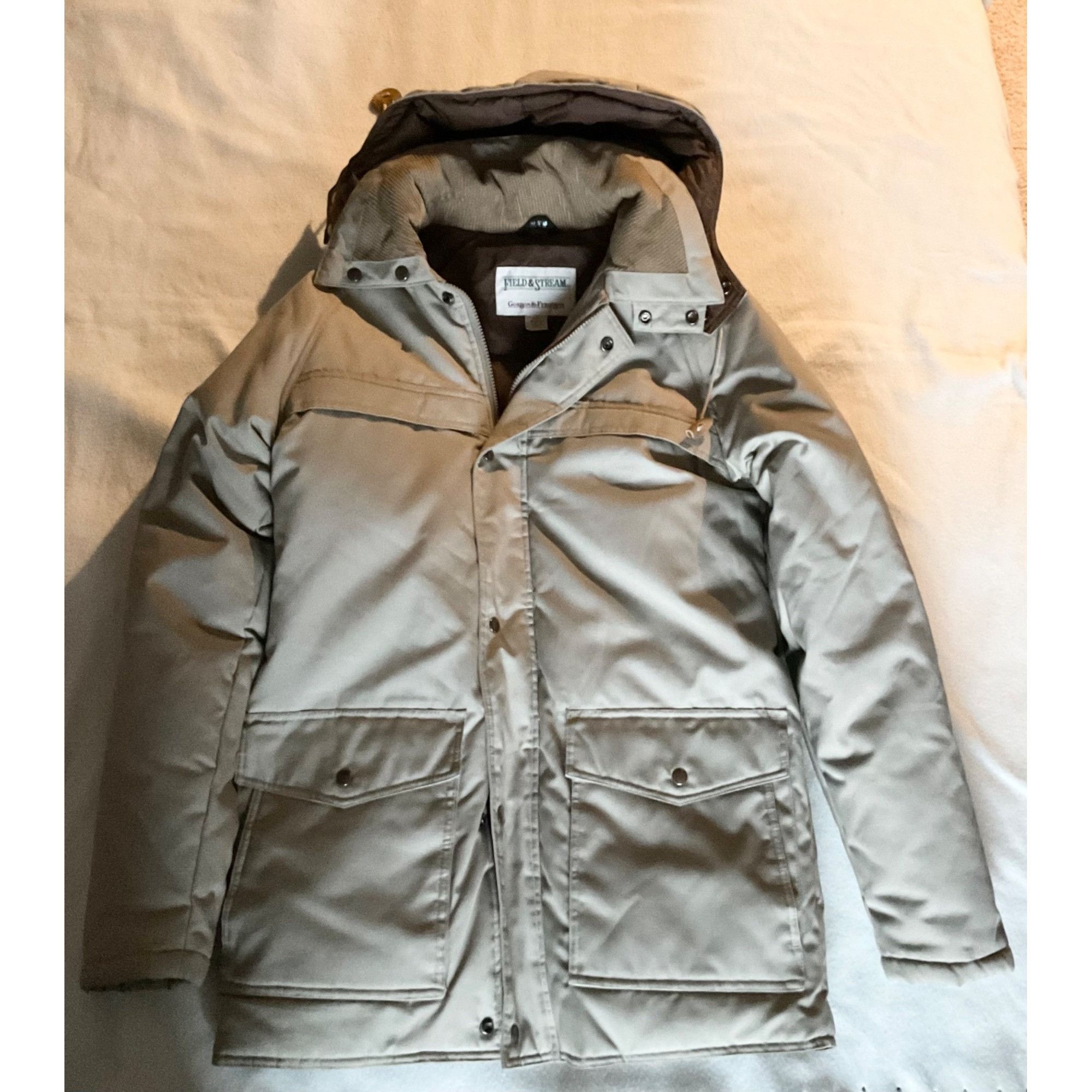 Field & Stream Field & Stream Gordon &Ferguson Down tan beige hoodie coat m Size US S / EU 44-46 / 1 - 1 Thumbnail