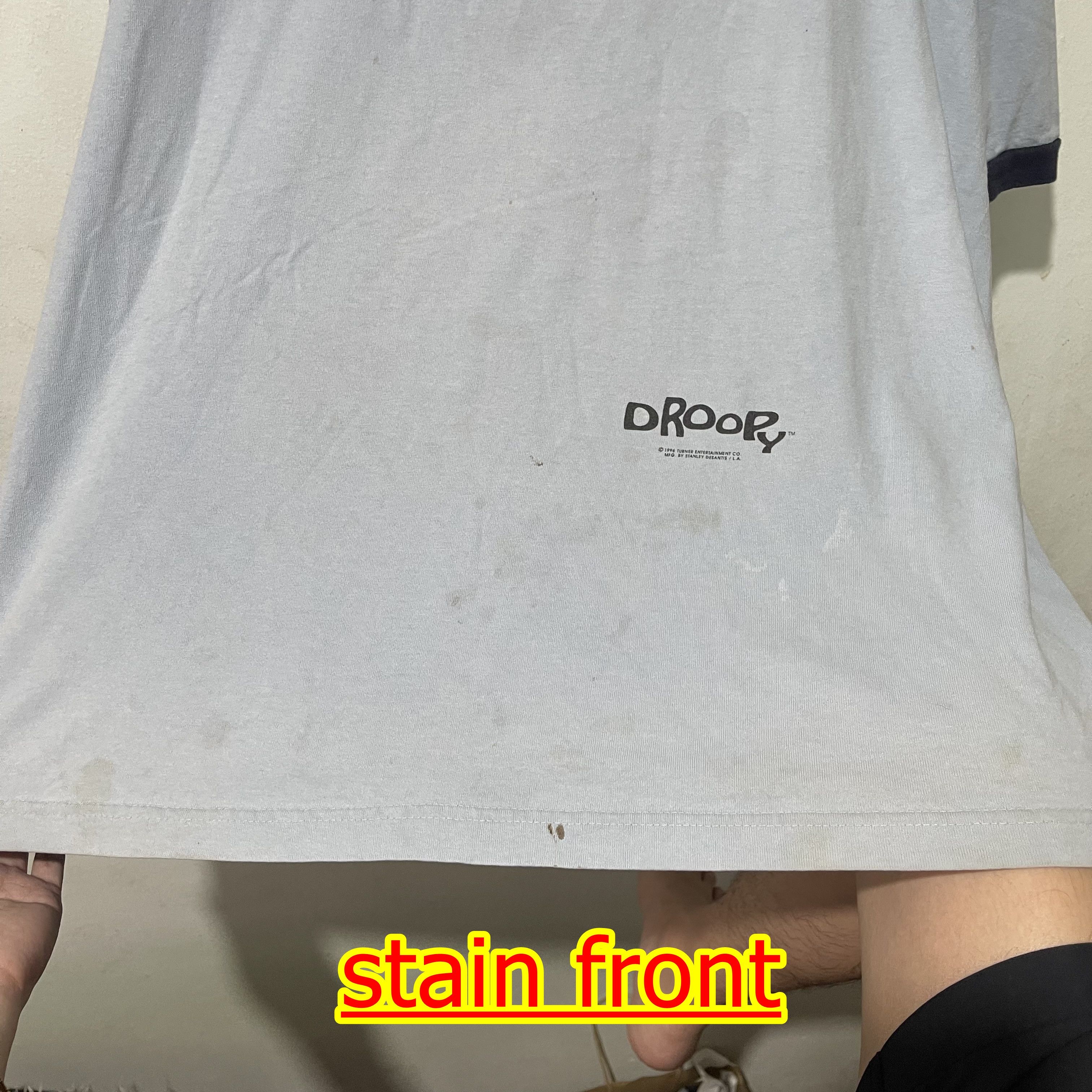 Vintage Vintage 1996 Stanley Desantis Droopy Ringer Tee Size US XL / EU 56 / 4 - 3 Thumbnail