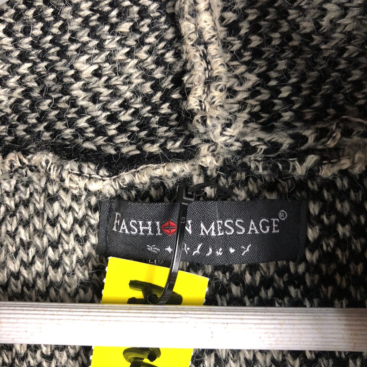 Homespun Knitwear × Japanese Brand Kashion Messange Grey Cardigan Knitwear #A1684 Size L / US 10 / IT 46 - 9 Thumbnail