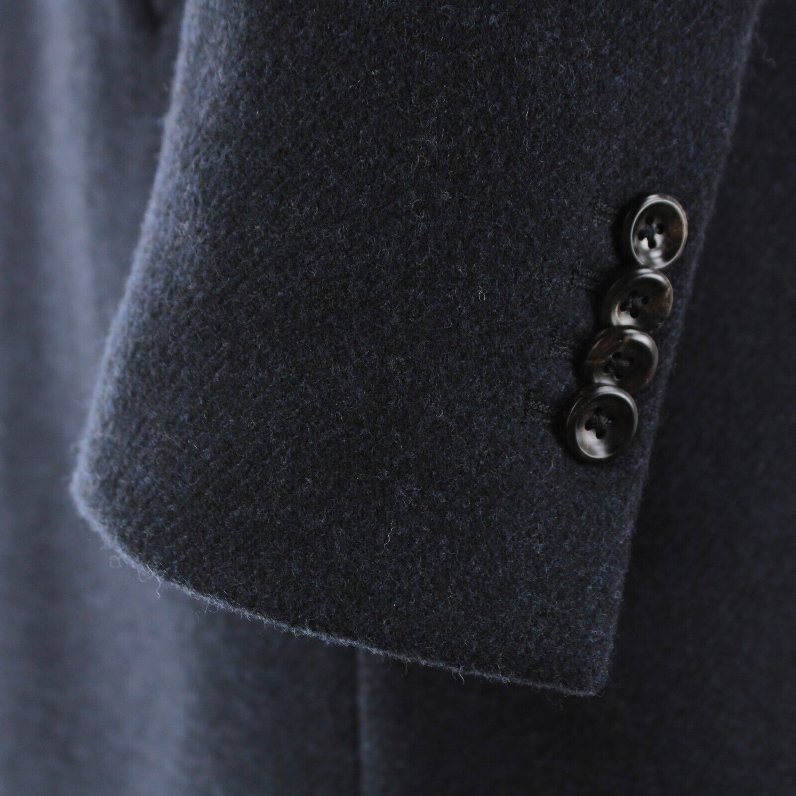 Luigi Bianchi Mantova Coat Size S US In Blue Wool Blend