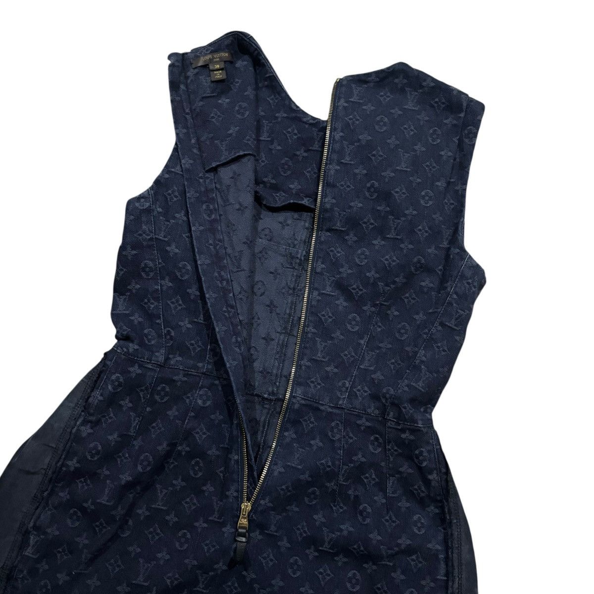 Louis Vuitton Vintage Louis Vuitton Monogram Mid Length Dress Size XS / US 0-2 / IT 36-38 - 4 Thumbnail