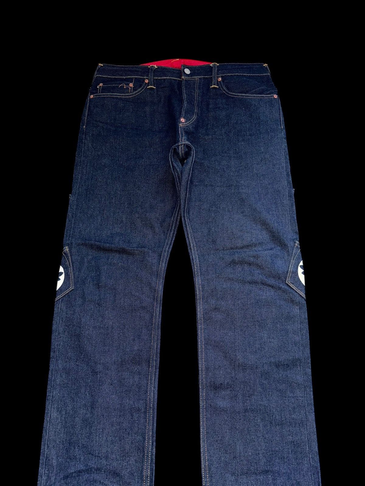Evisu Crazy Evisu Straight Navy Selvedge Denim Jeans Multipocket Size US 34 / EU 50 - 12 Thumbnail