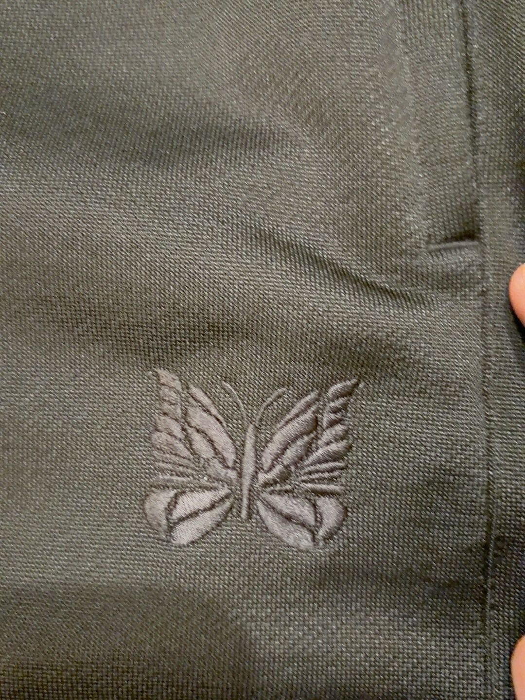Needles Needles Black Butterfly Embroidered Sweatpants Size US 28 / EU 44 - 1 Thumbnail