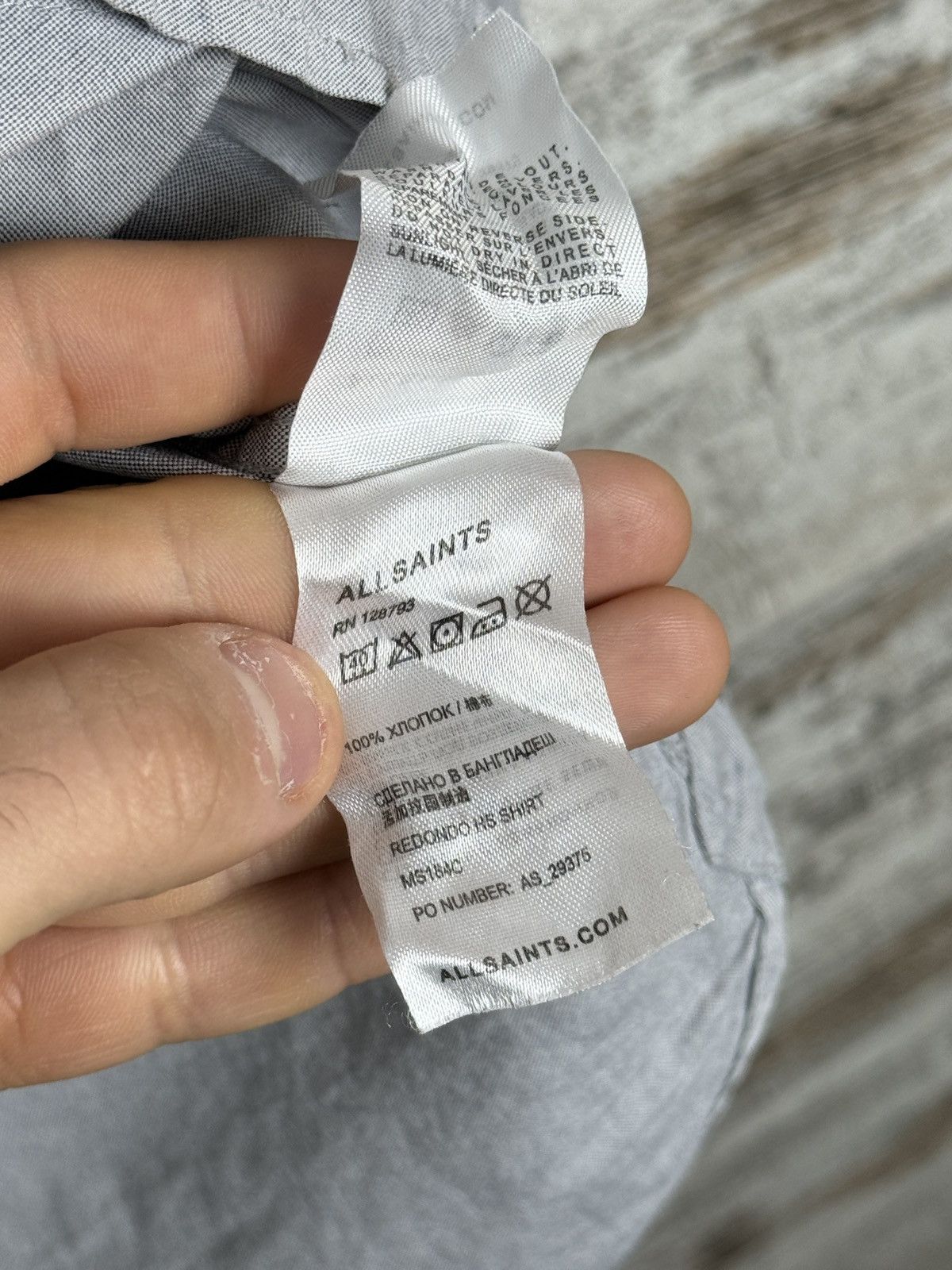 Allsaints Mens Vintage AllSaints redondo hs shirt button up Japanese Size US M / EU 48-50 / 2 - 7 Thumbnail