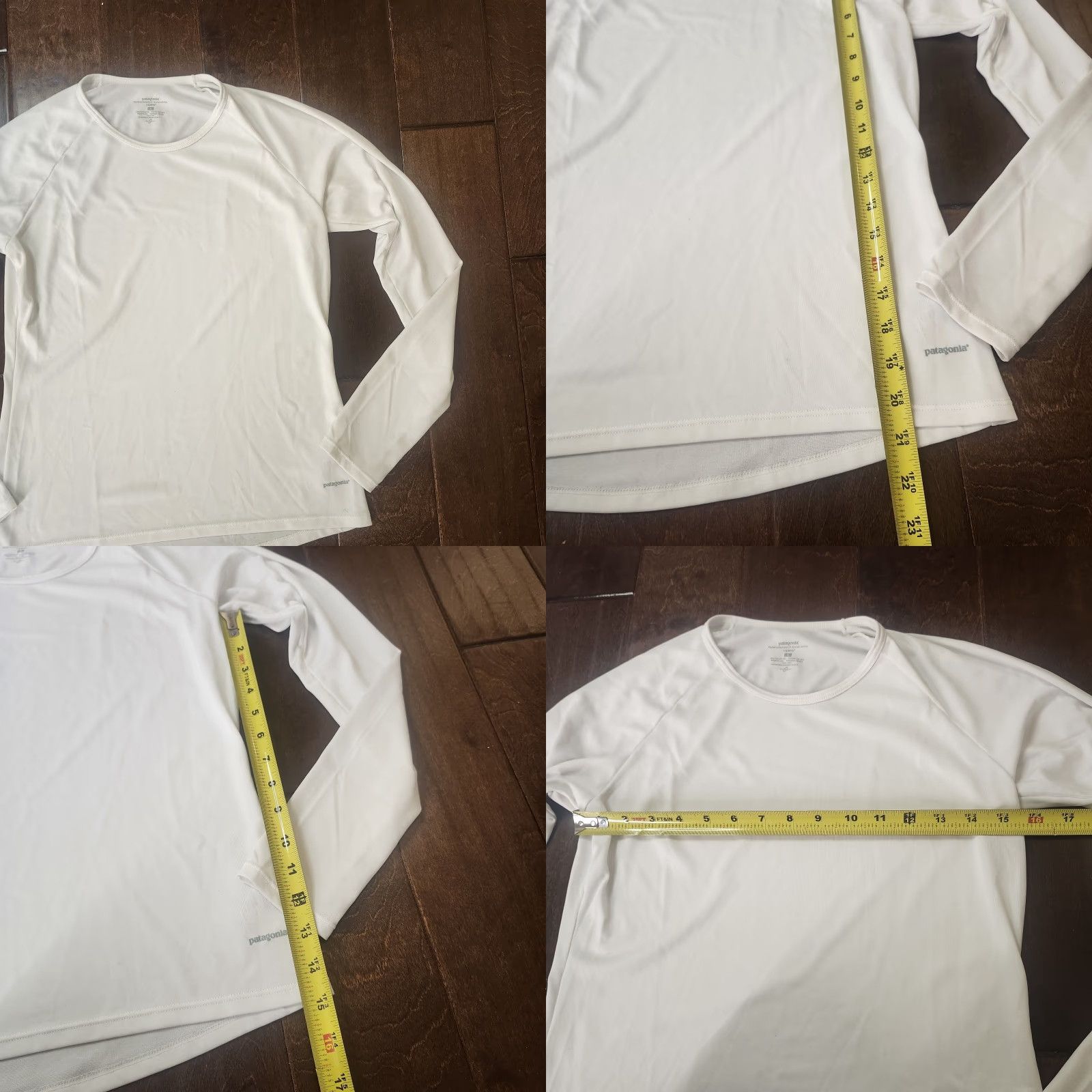 Patagonia Patagonia Capilene Junior M White Long Sleeve Shirt Mens Tee Pullover Baselayer Crew Neck Activewear, Teens, Regular Fit, Polyester Size US M / EU 48-50 / 2 - 8 Thumbnail