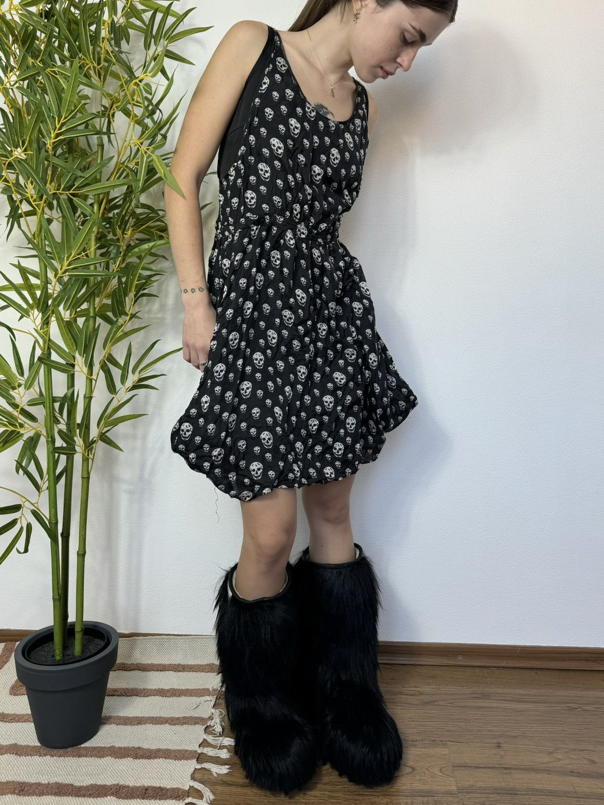 Vintage ALEXANDER MCQUEEN STYLE SILK DRESS Size XS / US 0-2 / IT 36-38 - 2 Thumbnail