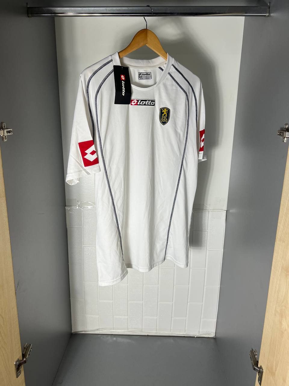 Vintage VERY RARE LOTTO FC SOCHAUX FRANCE RETRO SOCCER JERSEY 90s Size US XXL / EU 58 / 5 - 6 Thumbnail