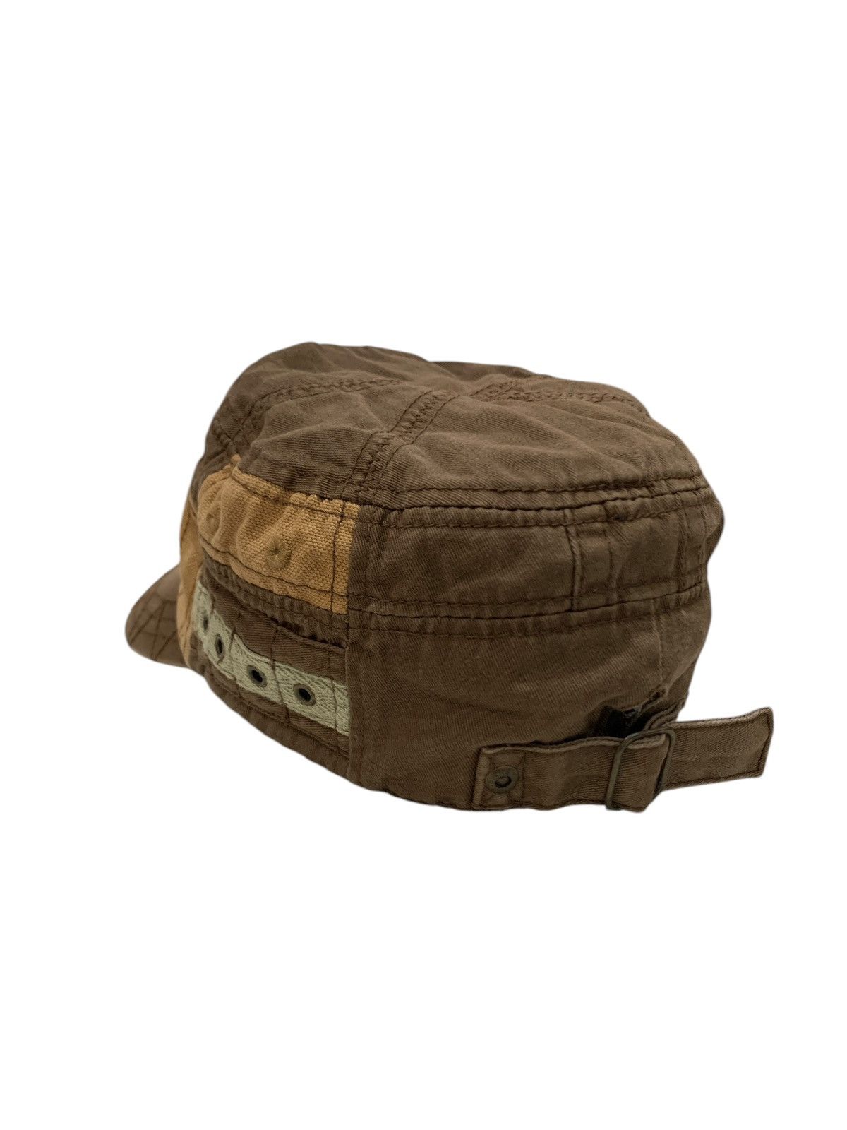 If Six Was Nine 2000s Japanese Brand Military Patch Work Cadet Hat Size ONE SIZE - 6 Thumbnail