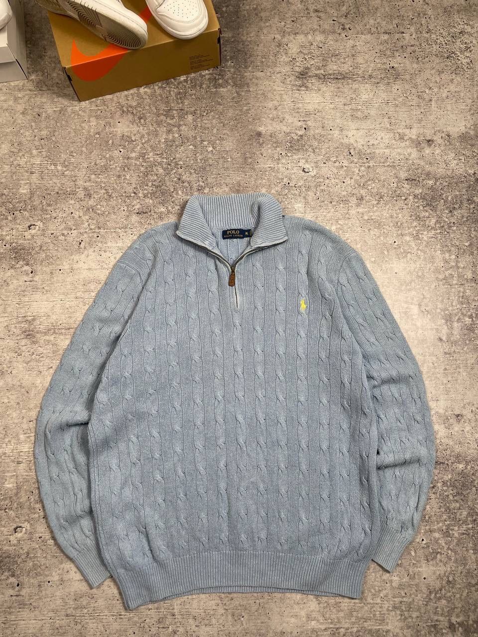 Polo Ralph Lauren Vintage Polo Ralph Lauren Knitted 1/3 Zip Sweater Y2K Size US XL / EU 56 / 4 - 1 Thumbnail
