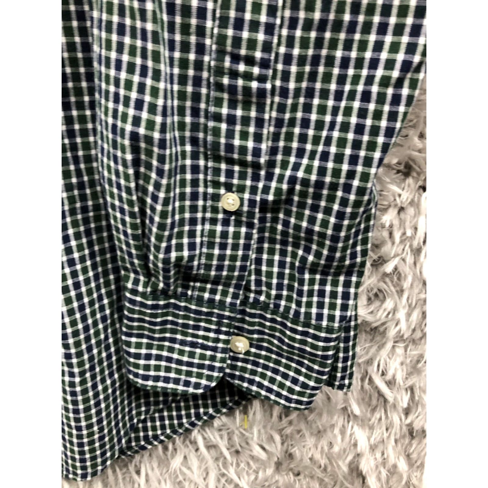 Chaps Chaps Easy Care Shirt Mens Size L Green Check Long Sleeve Button Down Collar Size US L / EU 52-54 / 3 - 3 Thumbnail