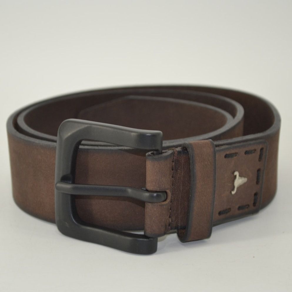 Other American Bison Brown Leather Belt Durable Mens Classic Sz 32 Size 32 - 2 Thumbnail