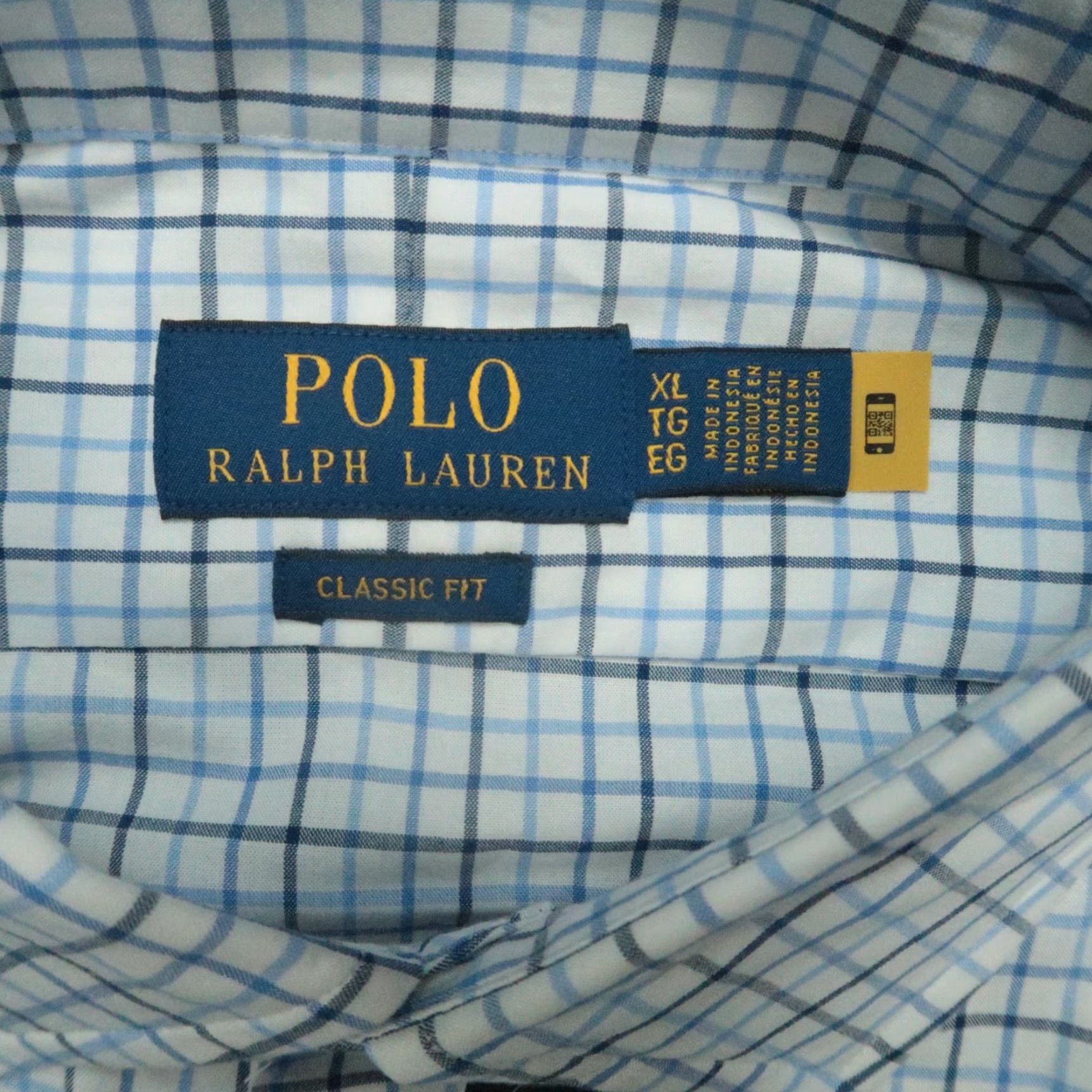 Polo Ralph Lauren Polo Ralph Lauren Shirt Men XL White Blue Plaid Classic Stretch Button Up NWT Size US XL / EU 56 / 4 - 3 Thumbnail