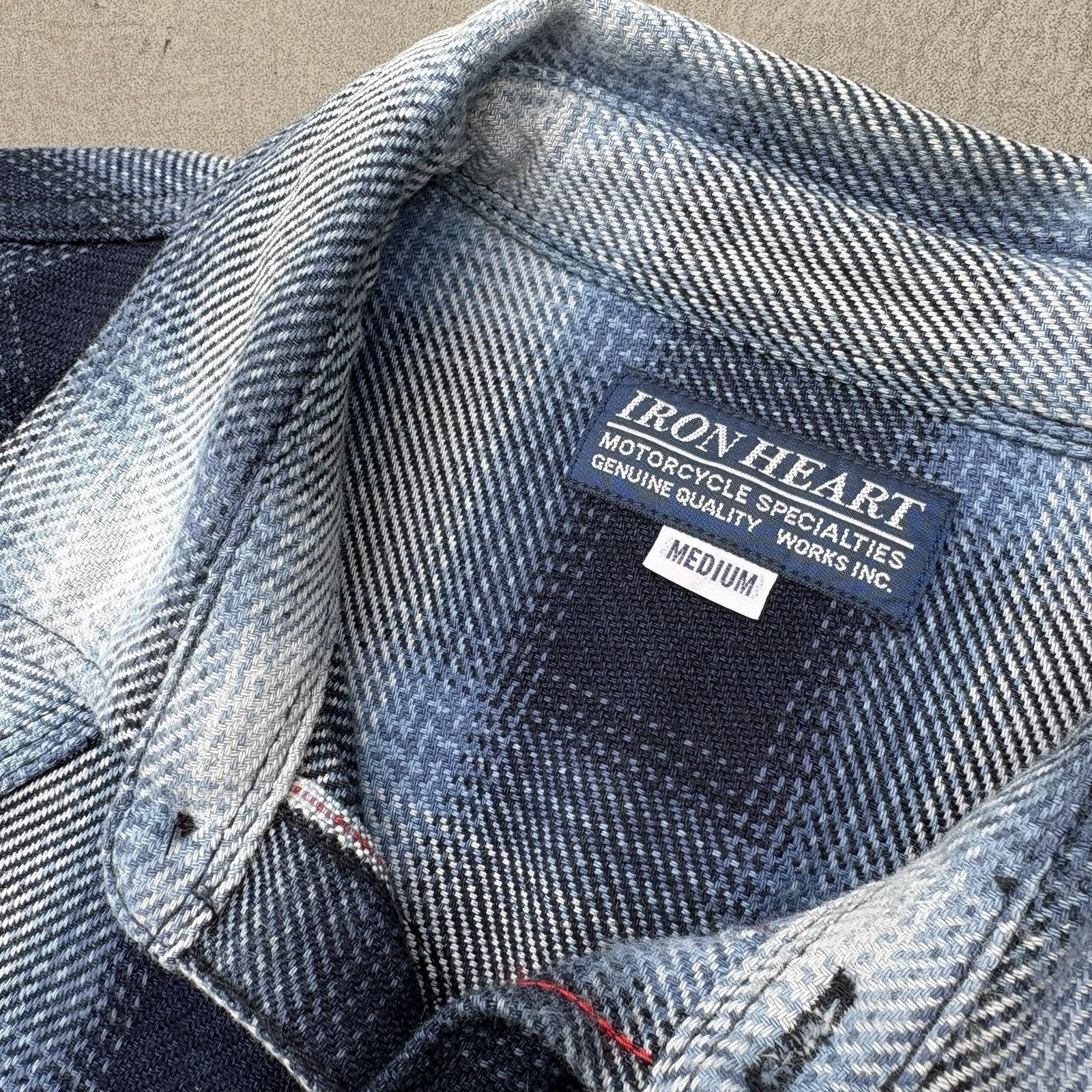 Iron Heart Iron Heart IHSH-316-IND 9oz Selvedge Ombre Western Shirt M Size US M / EU 48-50 / 2 - 13 Thumbnail