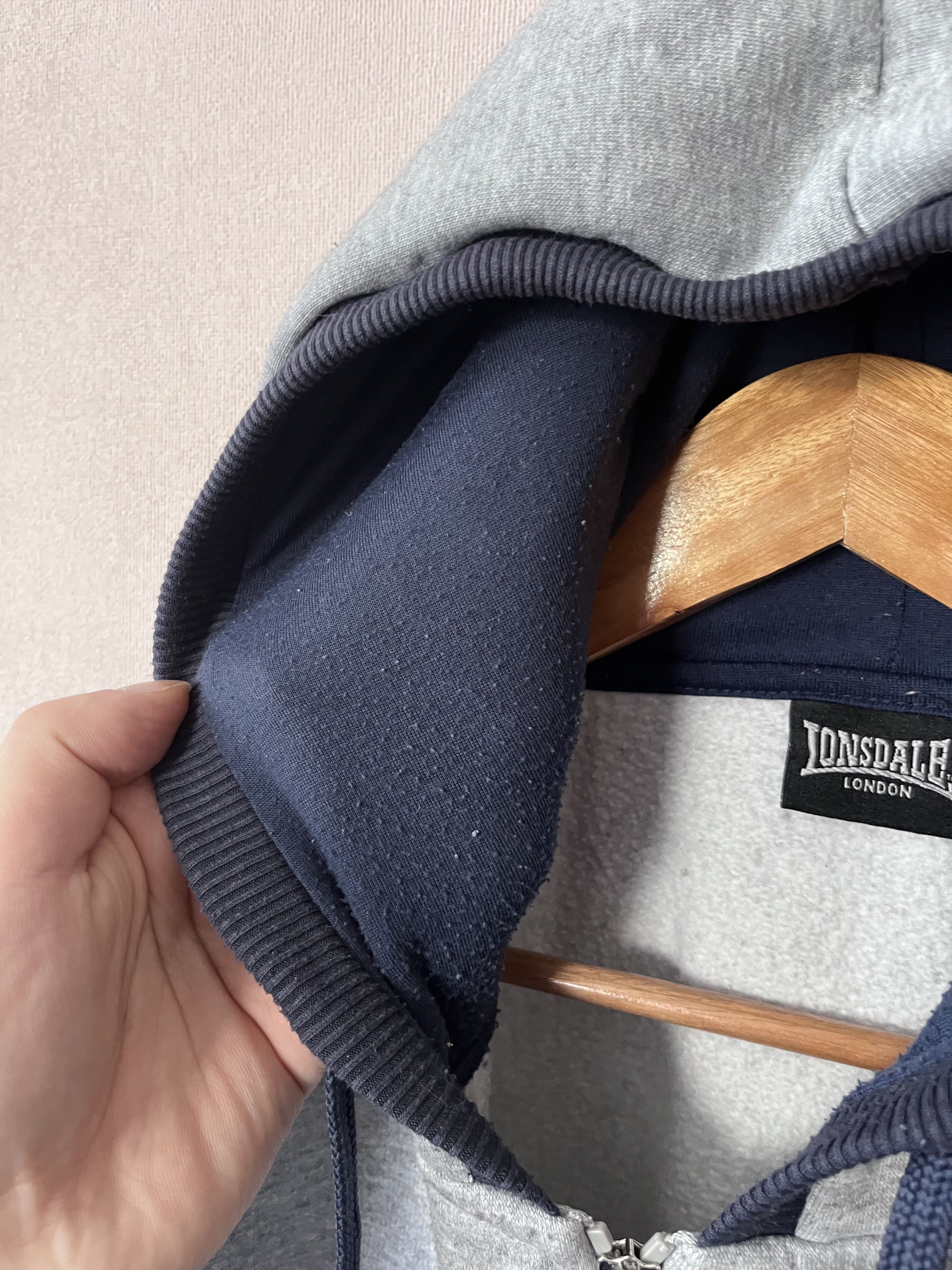 Lonsdale Vintage Lonsdale London Zip Hoodie Punk Mod Casuals Y2K Gray Size US XXL / EU 58 / 5 - 4 Thumbnail