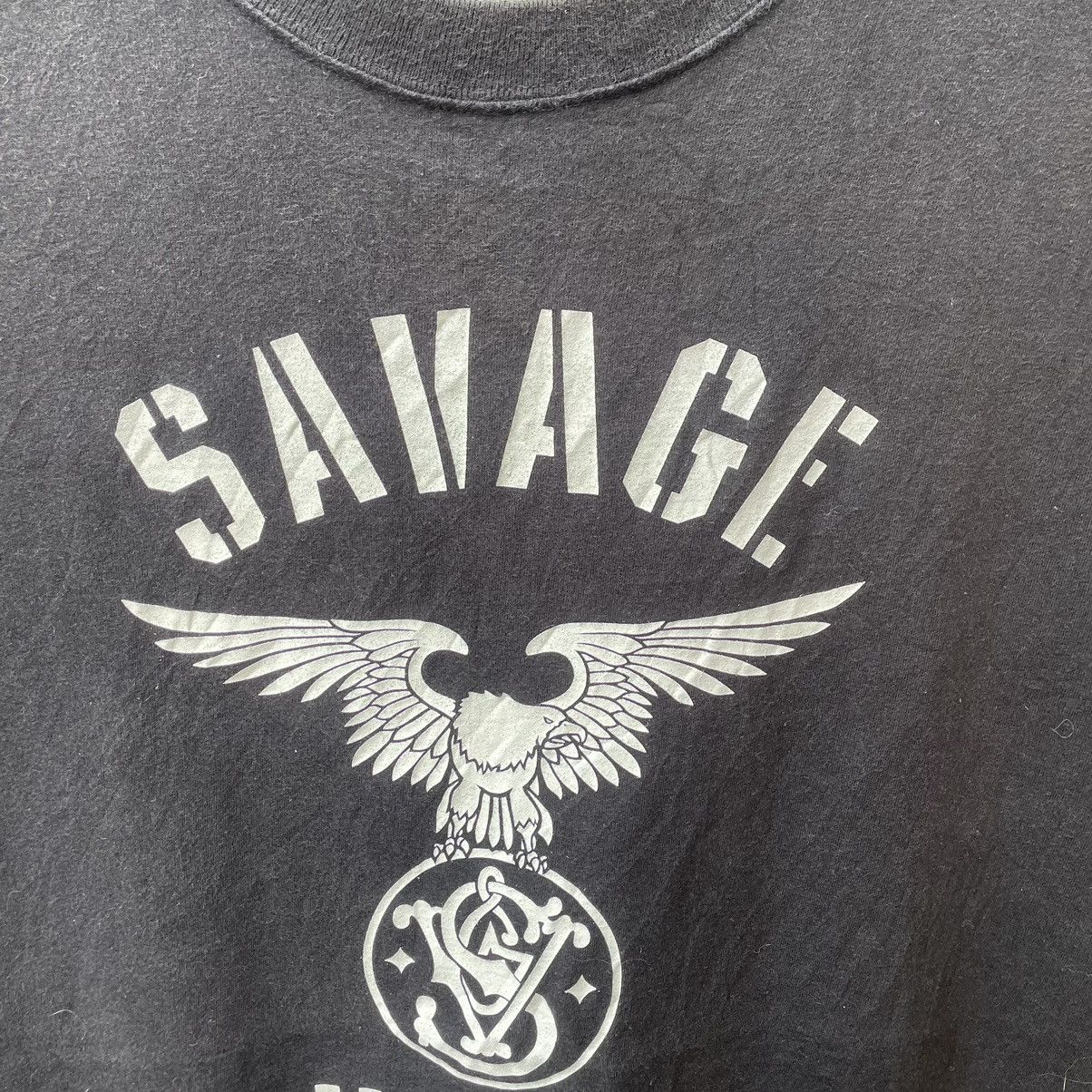 Japanese Brand × Neighborhood × Vintage 🔥🇯🇵Neighborhood X Savage Big Logo Design Sun Faded Tee Size US L / EU 52-54 / 3 - 6 Thumbnail