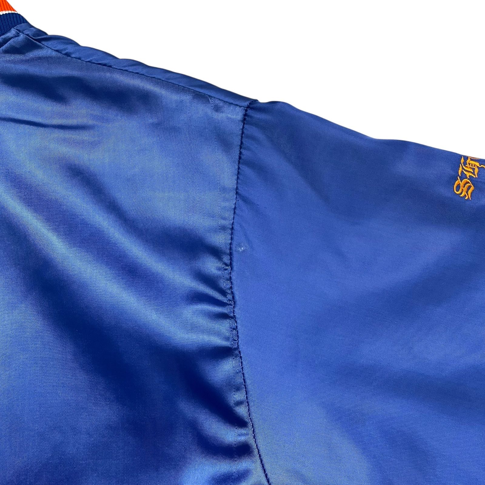 MLB VTG 90s NEW YORK METS FELCO SATIN BOMBER JACKET BLUE Sz S Size US S / EU 44-46 / 1 - 13 Thumbnail