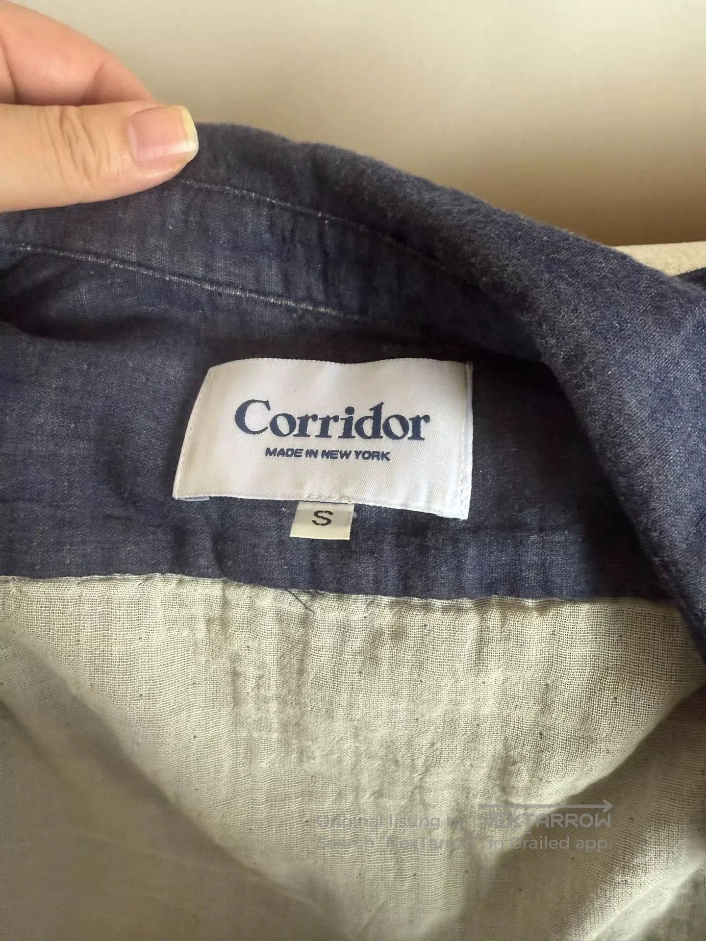 Corridor Layered Indigo Dyed Button-Up Shirt. Size US S / EU 44-46 / 1 - 4 Thumbnail