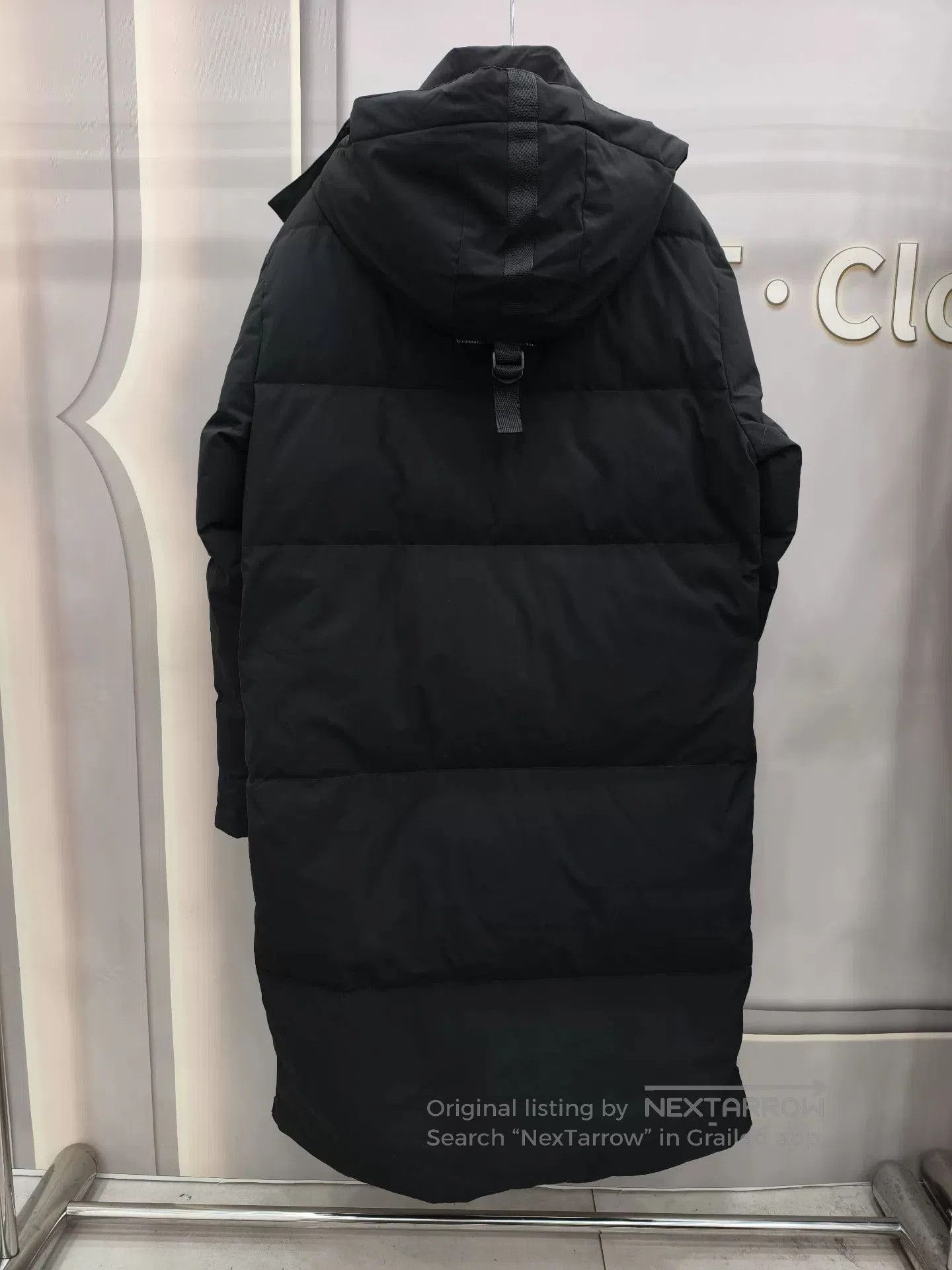 Japanese Brand Men's Long Black Down Jacket. Size US L / EU 52-54 / 3 - 9 Thumbnail