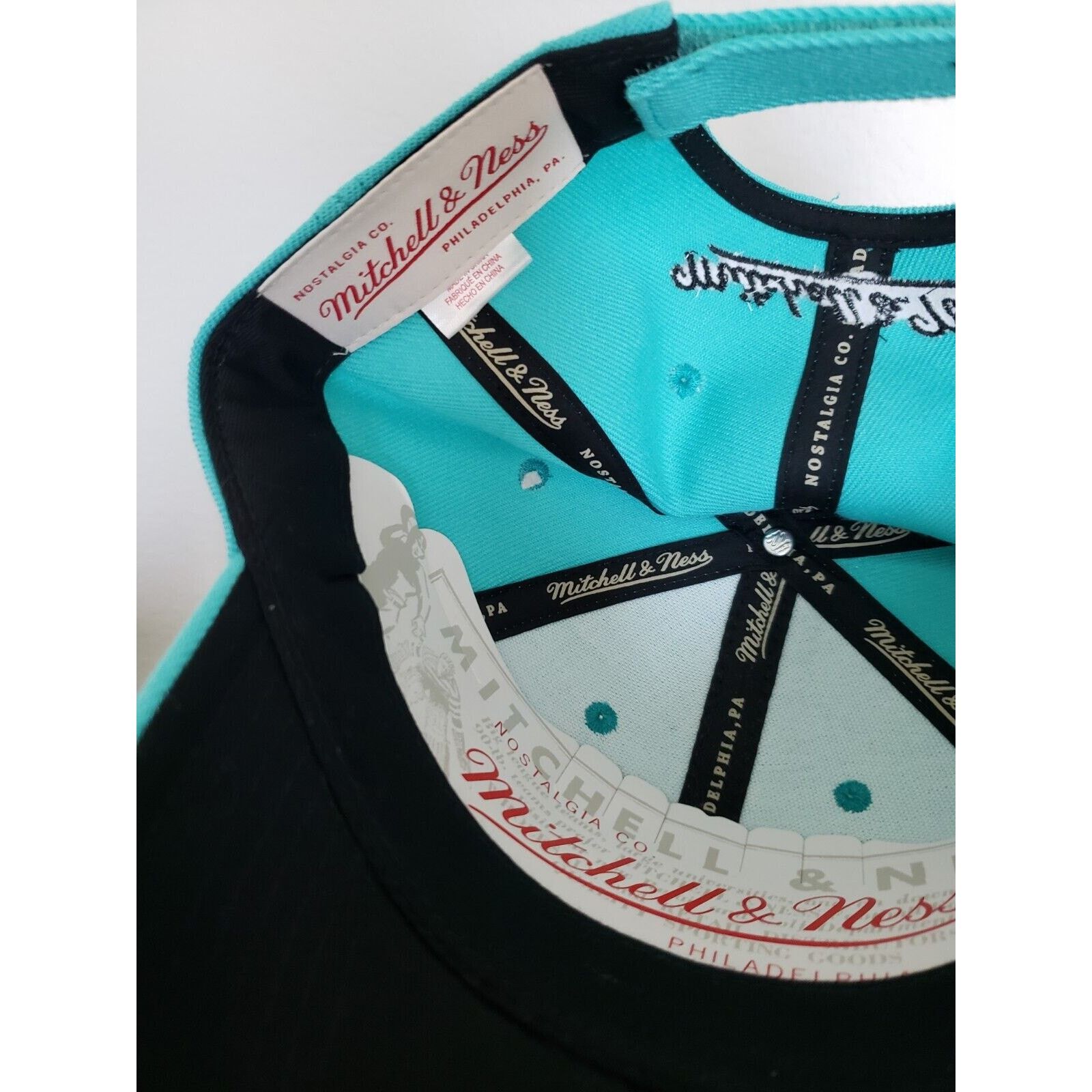 Mitchell & Ness Vancouver Grizzlies Hat Strap Strapback Blue Mitchell Ness Size ONE SIZE - 6 Thumbnail