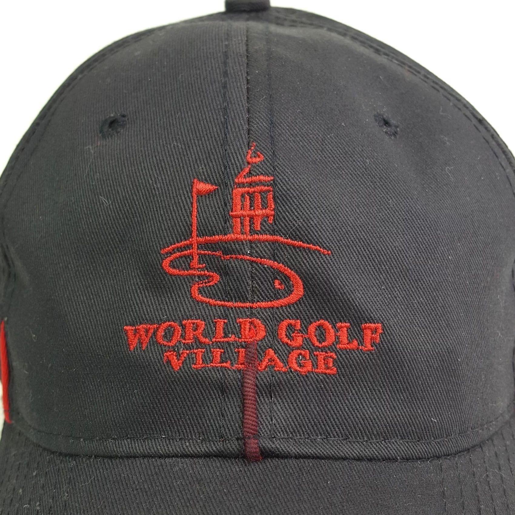 Vintage VINTAGE Town Talk PGA Adjustable Snapback Hat Baseball Cap Black Twill Cotton Golf Village 90s Retro Solid Embroidered Sports Men Mens Size ONE SIZE - 3 Thumbnail