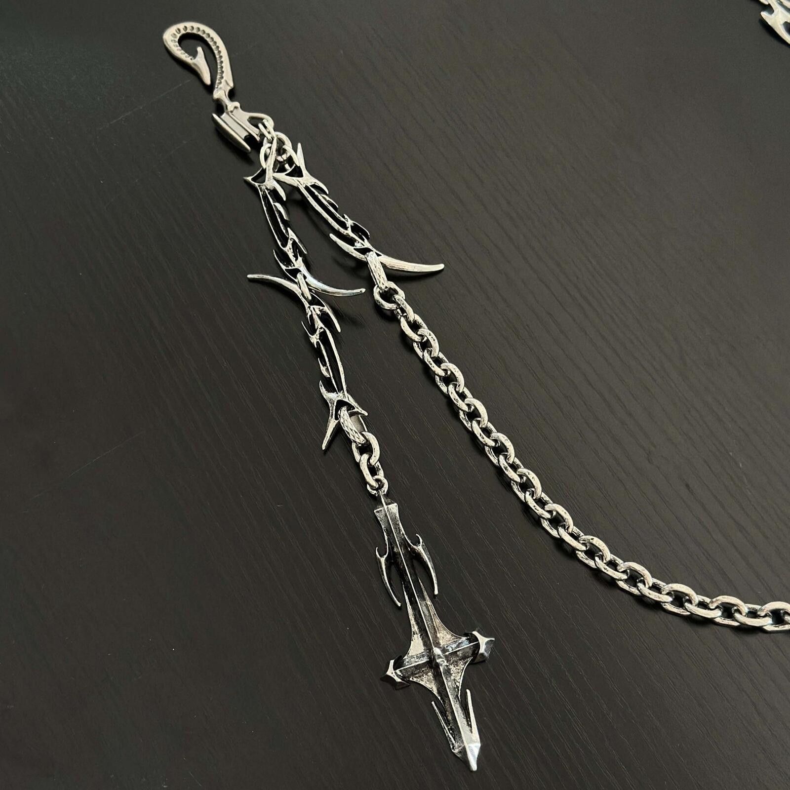 Jewelry Gothic Sword Chain Waist Accessory | Dark Metal Street Size ONE SIZE - 3 Thumbnail