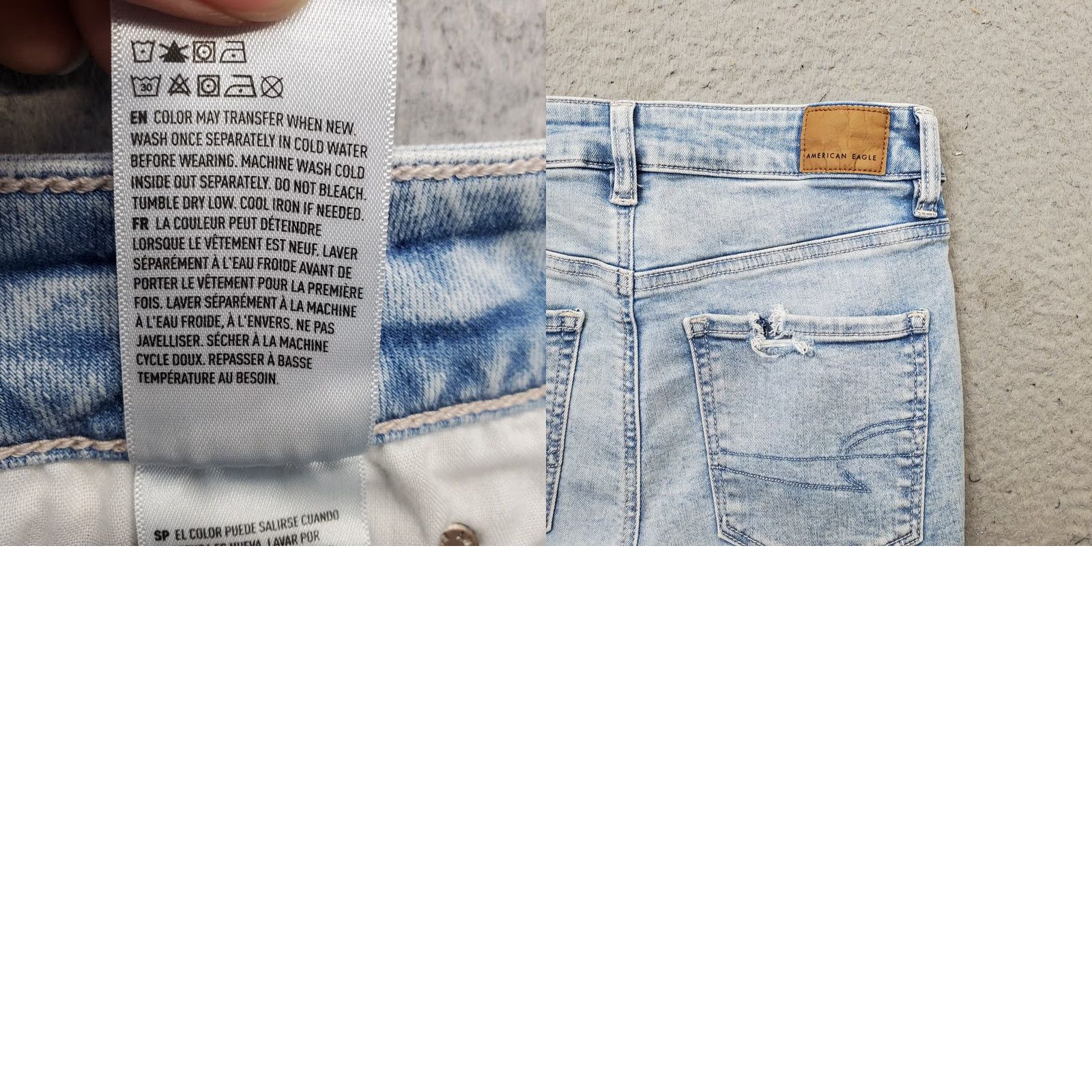 American Eagle Outfitters American Eagle Outfitters Cut-Off Shorts Women's 4 Blue Denim Distressed Button-Fly, 5-Pocket, Cotton Size 27" / US 4 / IT 40 - 8 Thumbnail