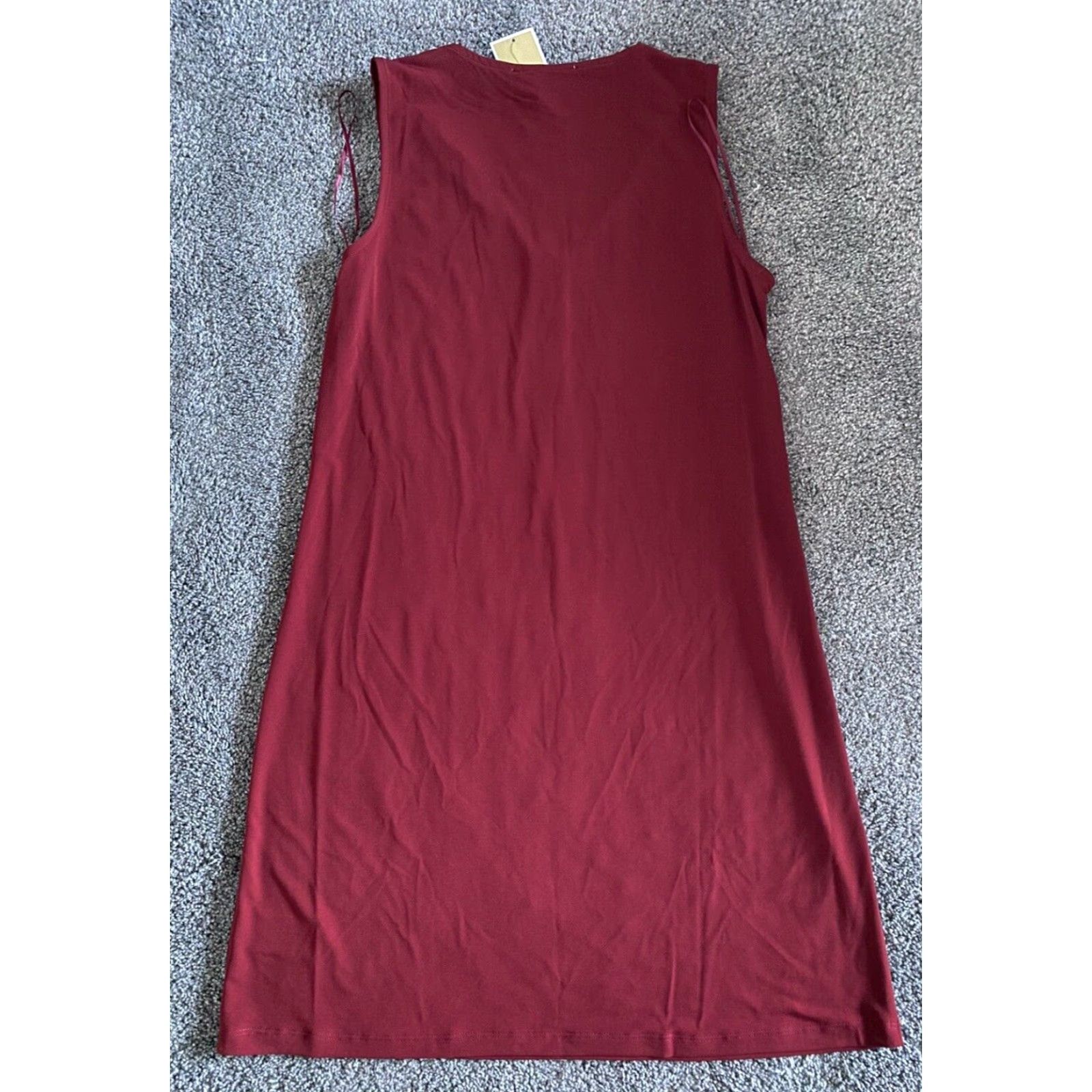 Michael Kors NWT Michael Kors Women’s Dress Sleeveless Maroon Red Size Small Short Zip Classic Designer Size S / US 4 / IT 40 - 2 Thumbnail