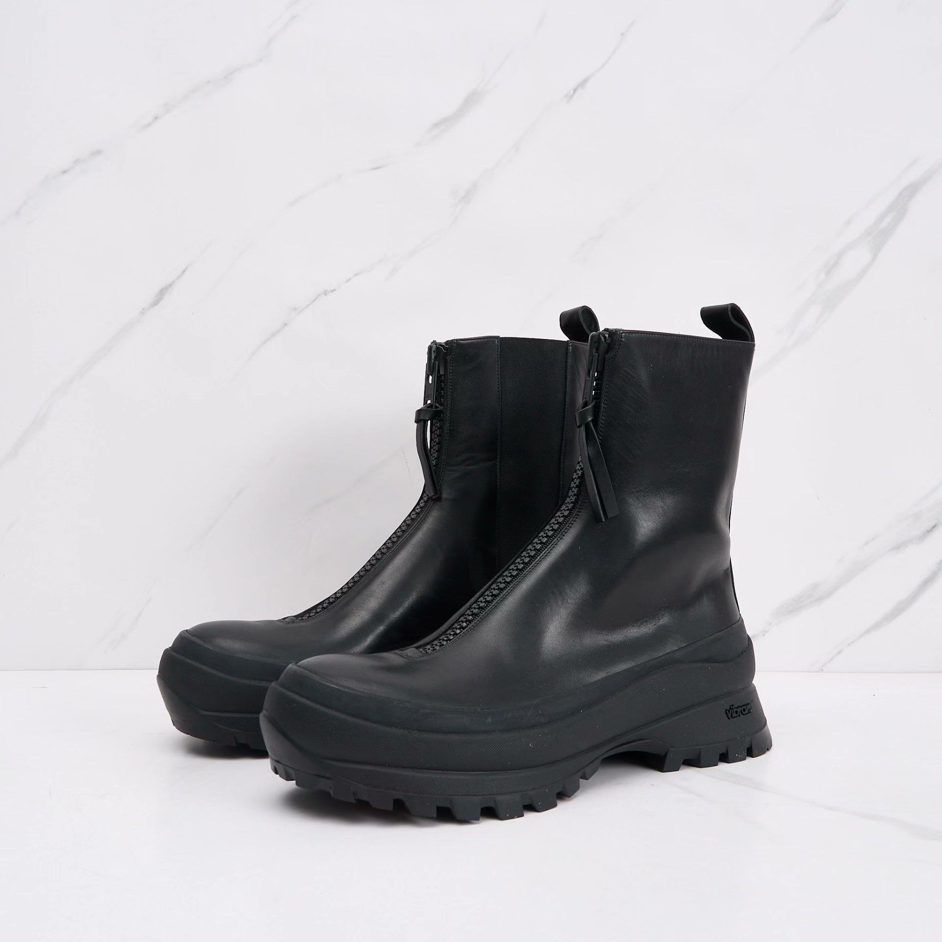 Jil Sander Jil Sander Men's Front Zip Platform Martin Boots Size US 8 / EU 41 - 1 Thumbnail