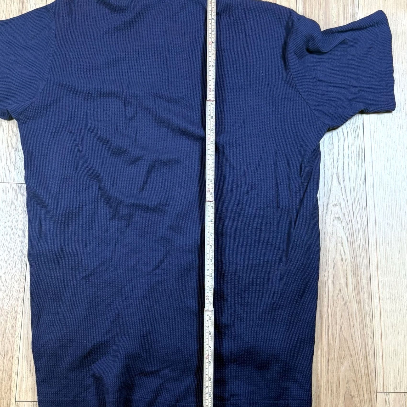 Ralph Lauren VINTAGE Ralph Lauren Polo Shirt Polo Mens XL Blue Waffle Knit Logo IS-67 Size US XL / EU 56 / 4 - 7 Thumbnail