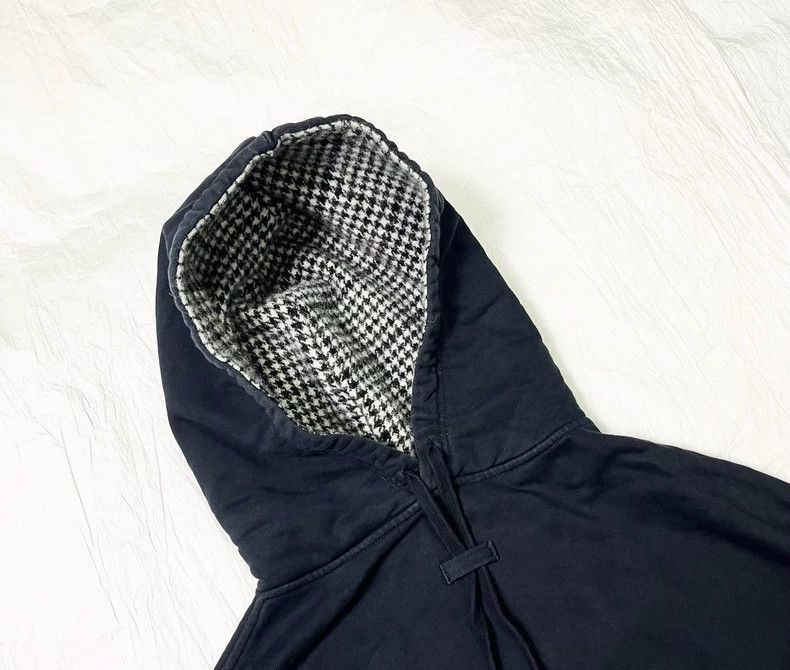 Raf Simons Raf Simons Raf Simons Hood sweater in houndstooth lattice- Size US L / EU 52-54 / 3 - 9 Thumbnail