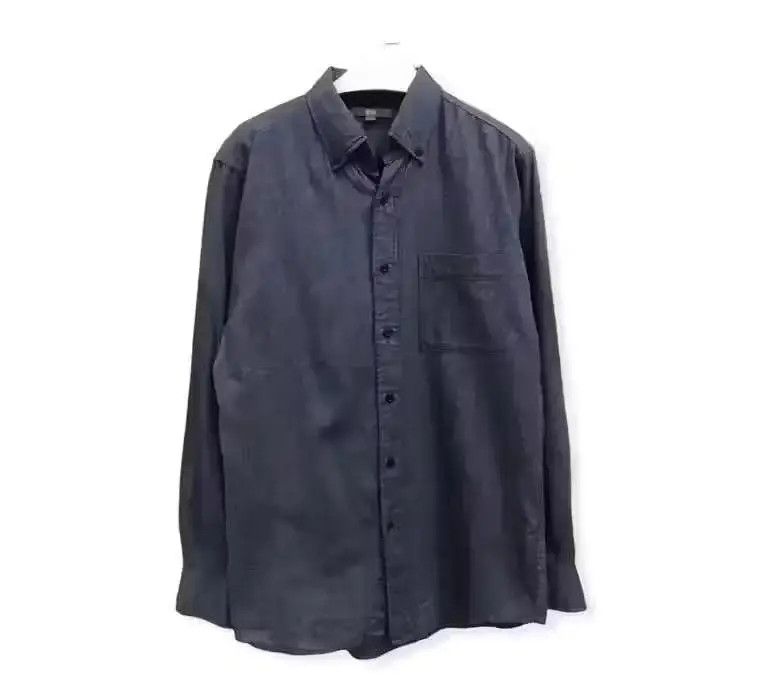 Flannel Japanese Brand Uniqlo Plain Flannel Shirt Size US M / EU 48-50 / 2 - 1 Thumbnail