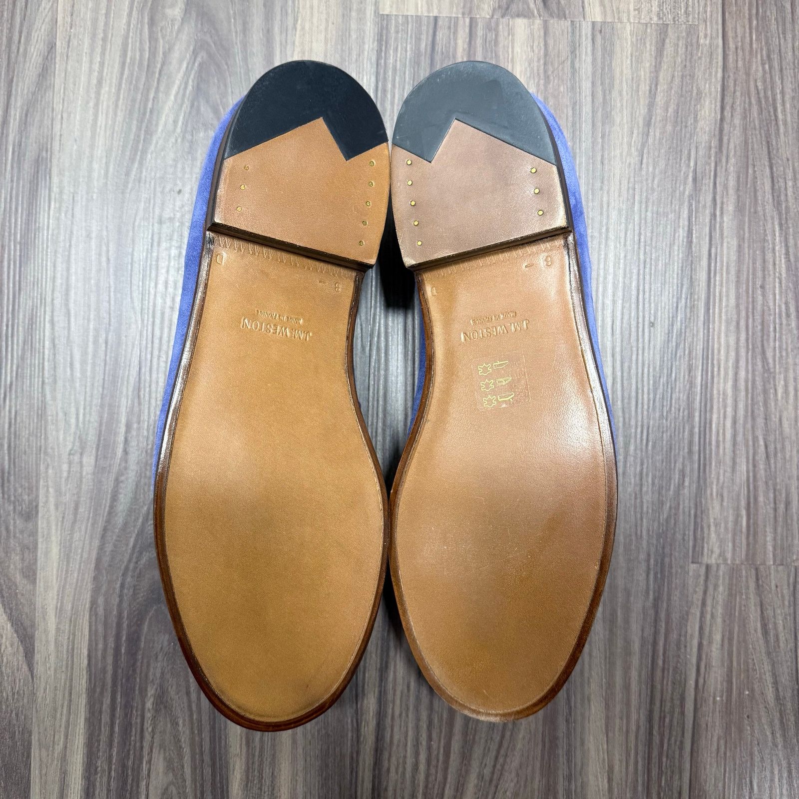 J.M. Weston JM Weston 180 Blue & White Penny Loafers Size 9.5US / 8.5UK Size US 9.5 / EU 42-43 - 7 Thumbnail