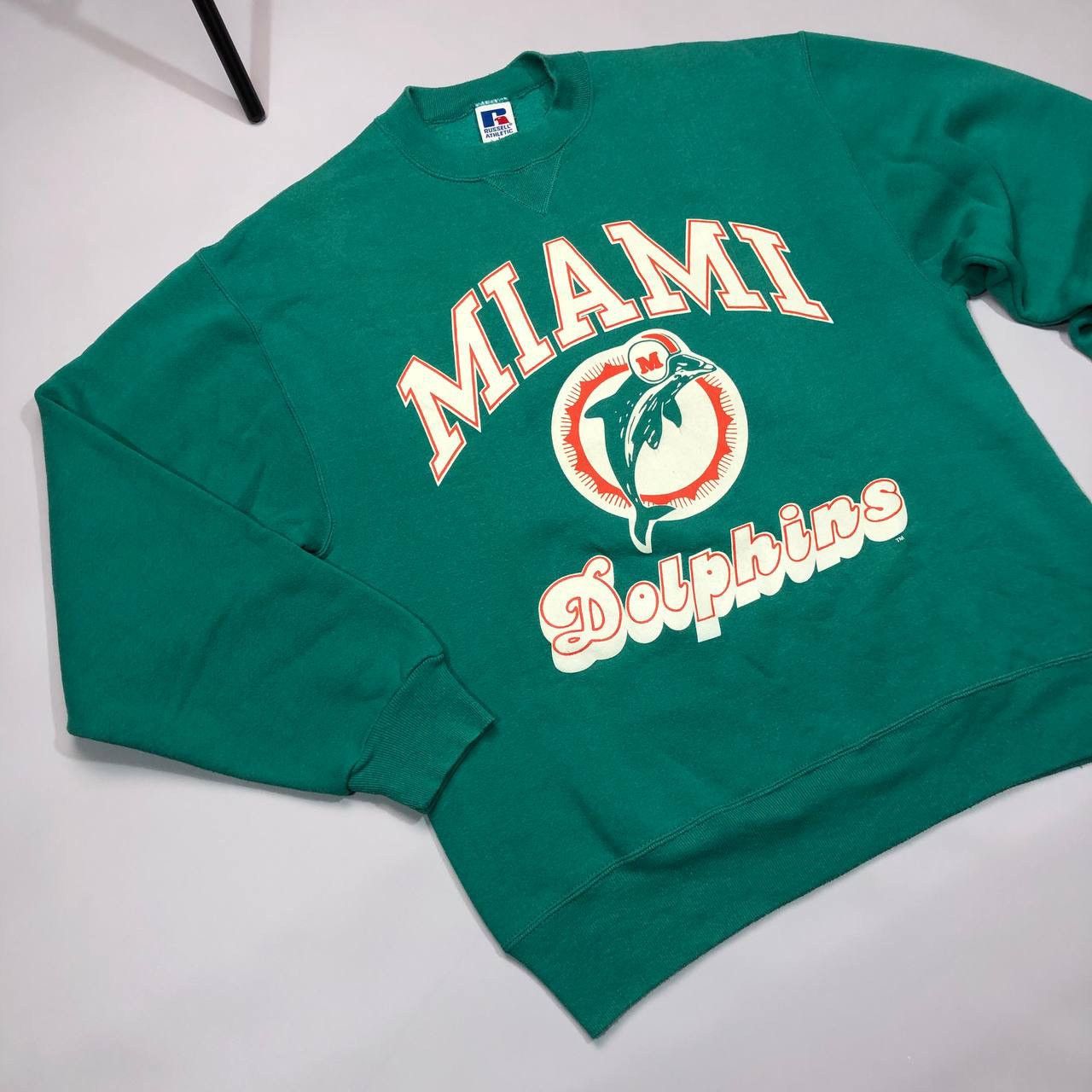 NFL × Vintage Miami Dolphins NFL russel athletic Made in USA sweatshirt Size US L / EU 52-54 / 3 - 2 Thumbnail