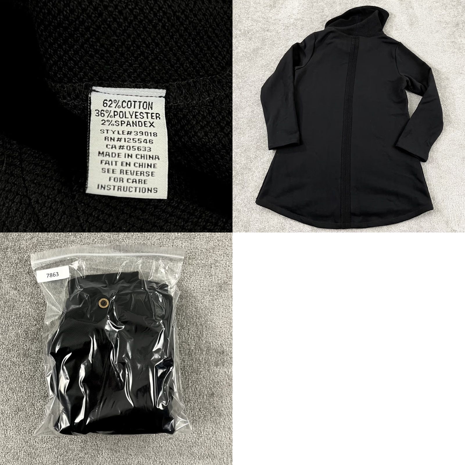 Habitat HABITAT Shirt Womens XS Black Oversized Button Detail Cowl Neck Clothes to Live Size XS / US 0-2 / IT 36-38 - 8 Thumbnail