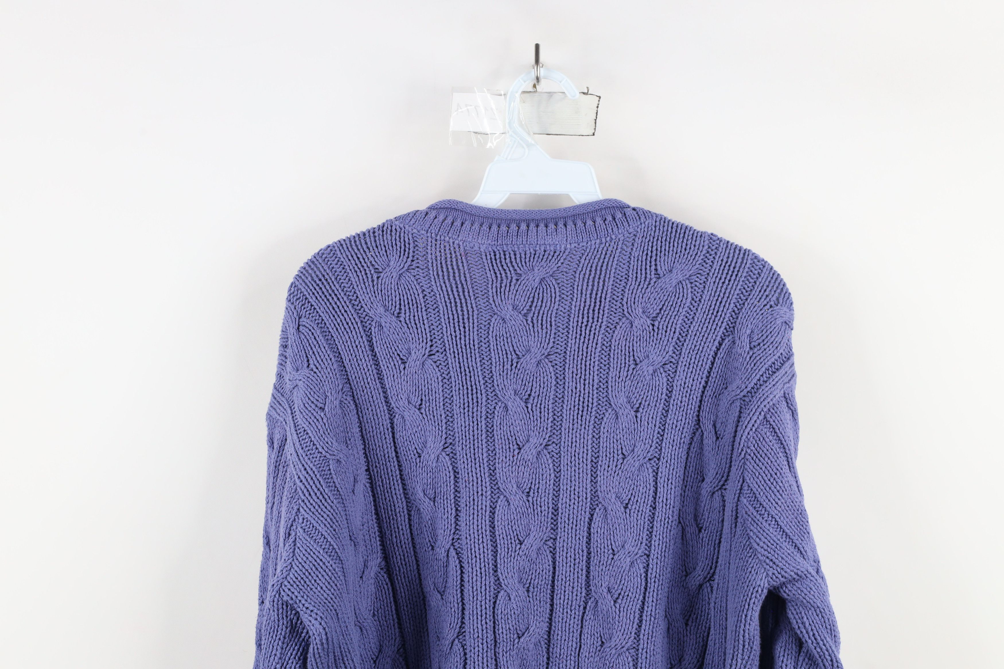 Vintage Vintage 90s Streetwear Cable Knit Fisherman Sweater USA Size XL / US 12-14 / IT 48-50 - 10 Thumbnail