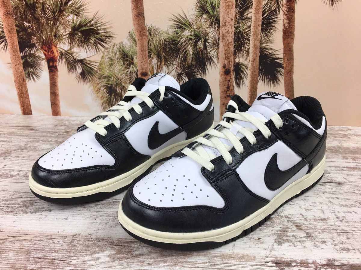 Nike Nike Dunk Low Vintage Panda Retro Black White Women's Size US 10 / EU 43 - 4 Thumbnail